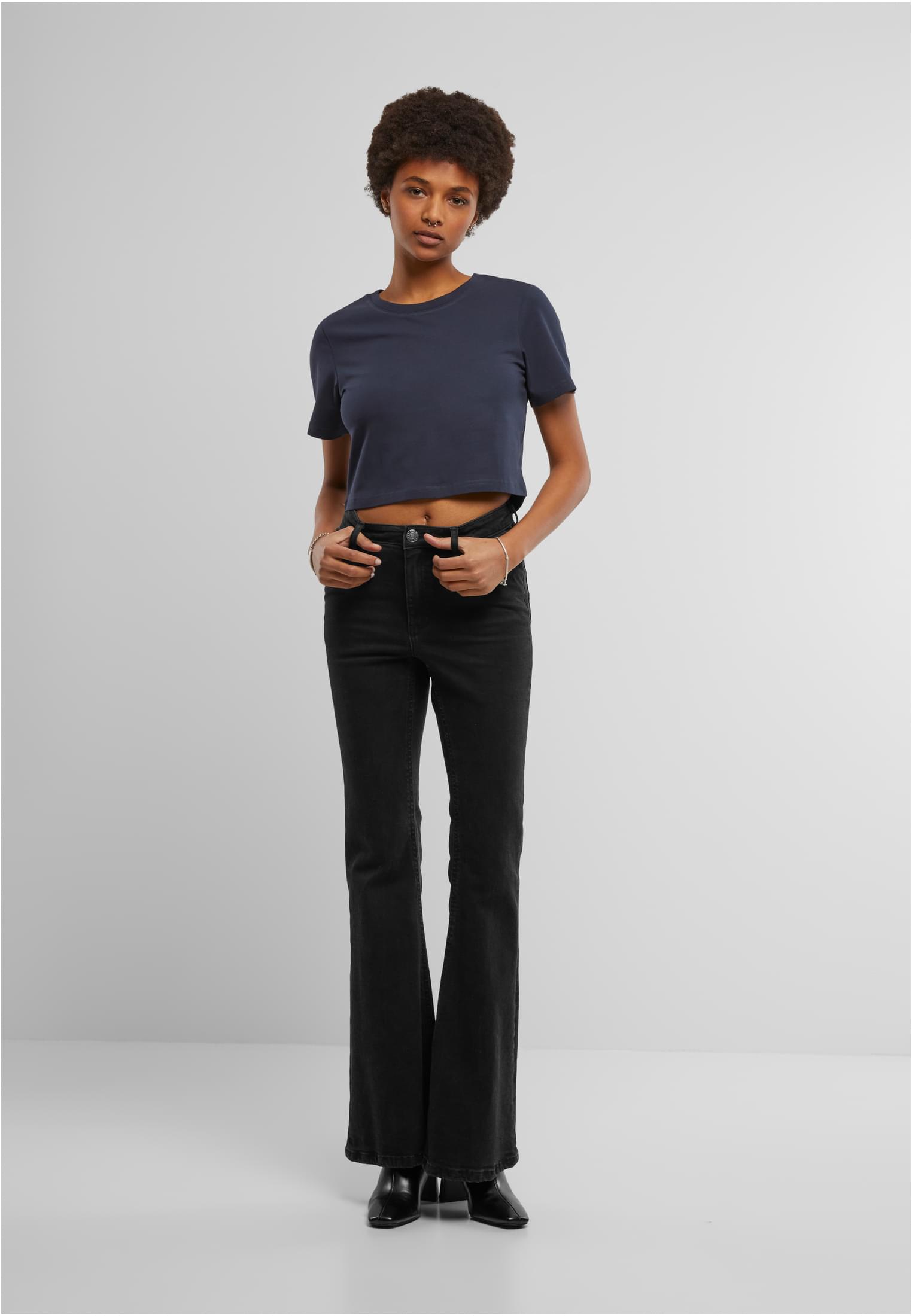 Ladies Cropped Tee navy | navy