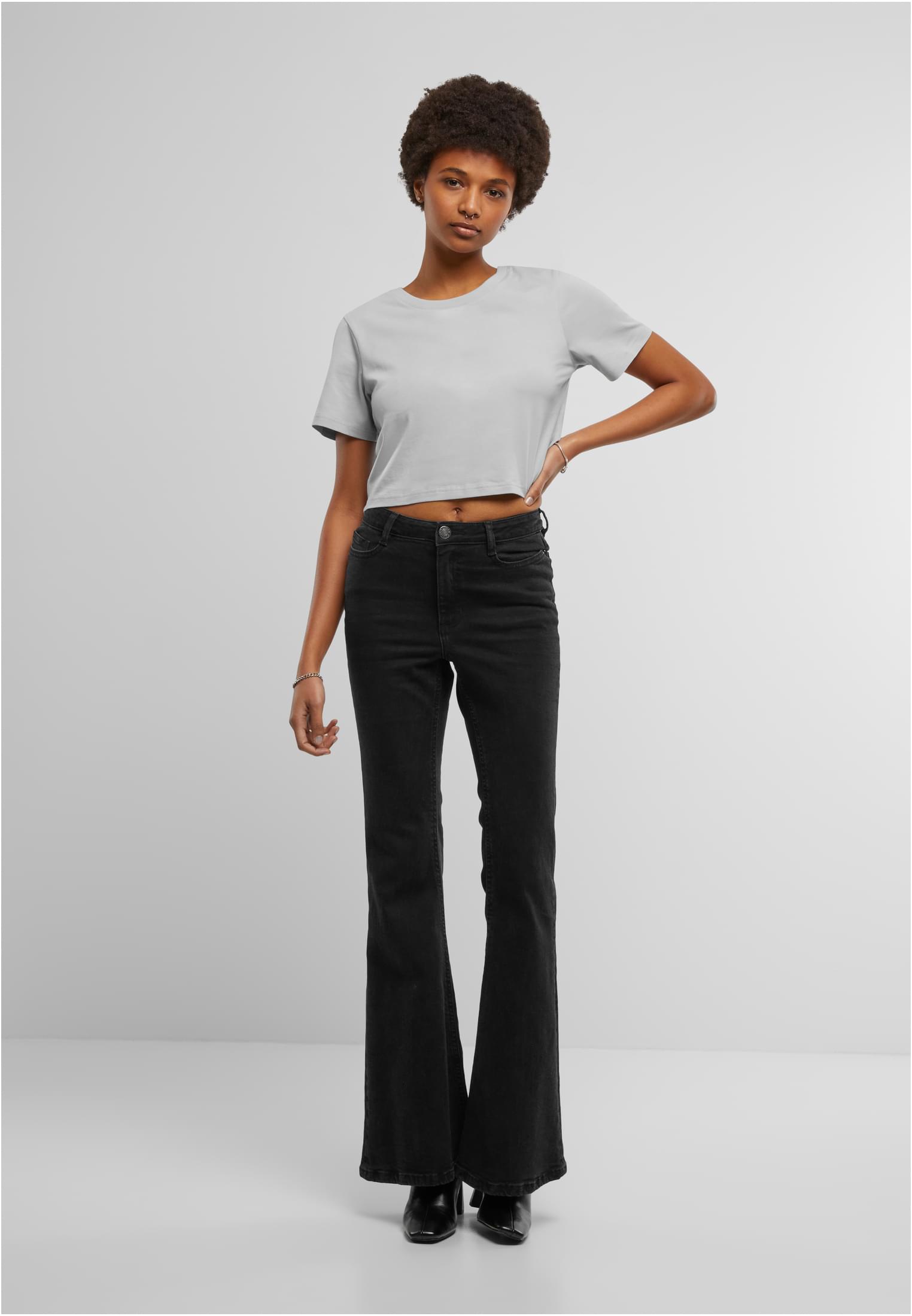 Ladies Cropped Tee lightasphalt | lightasphalt