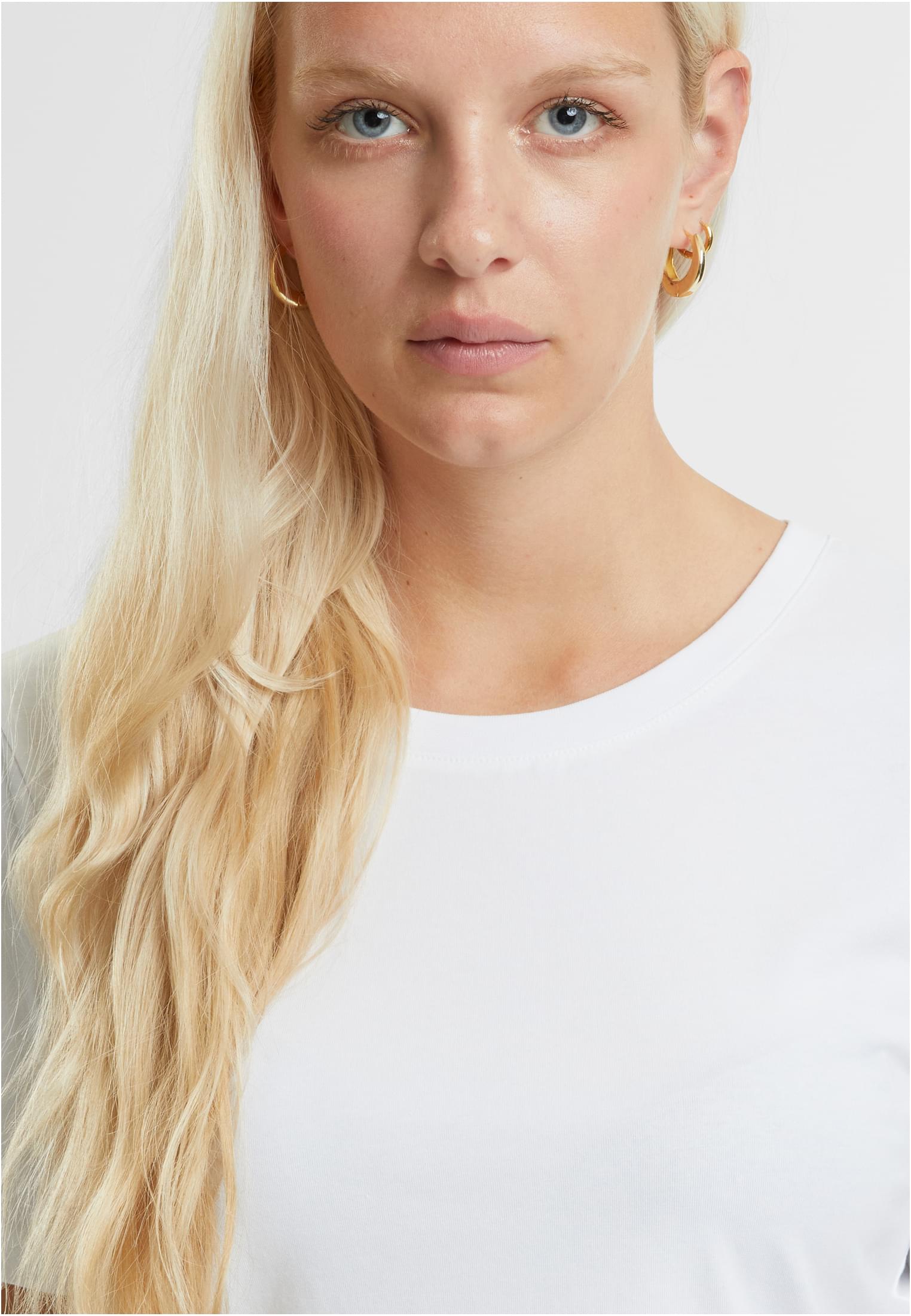 Ladies Cropped Tee white | white