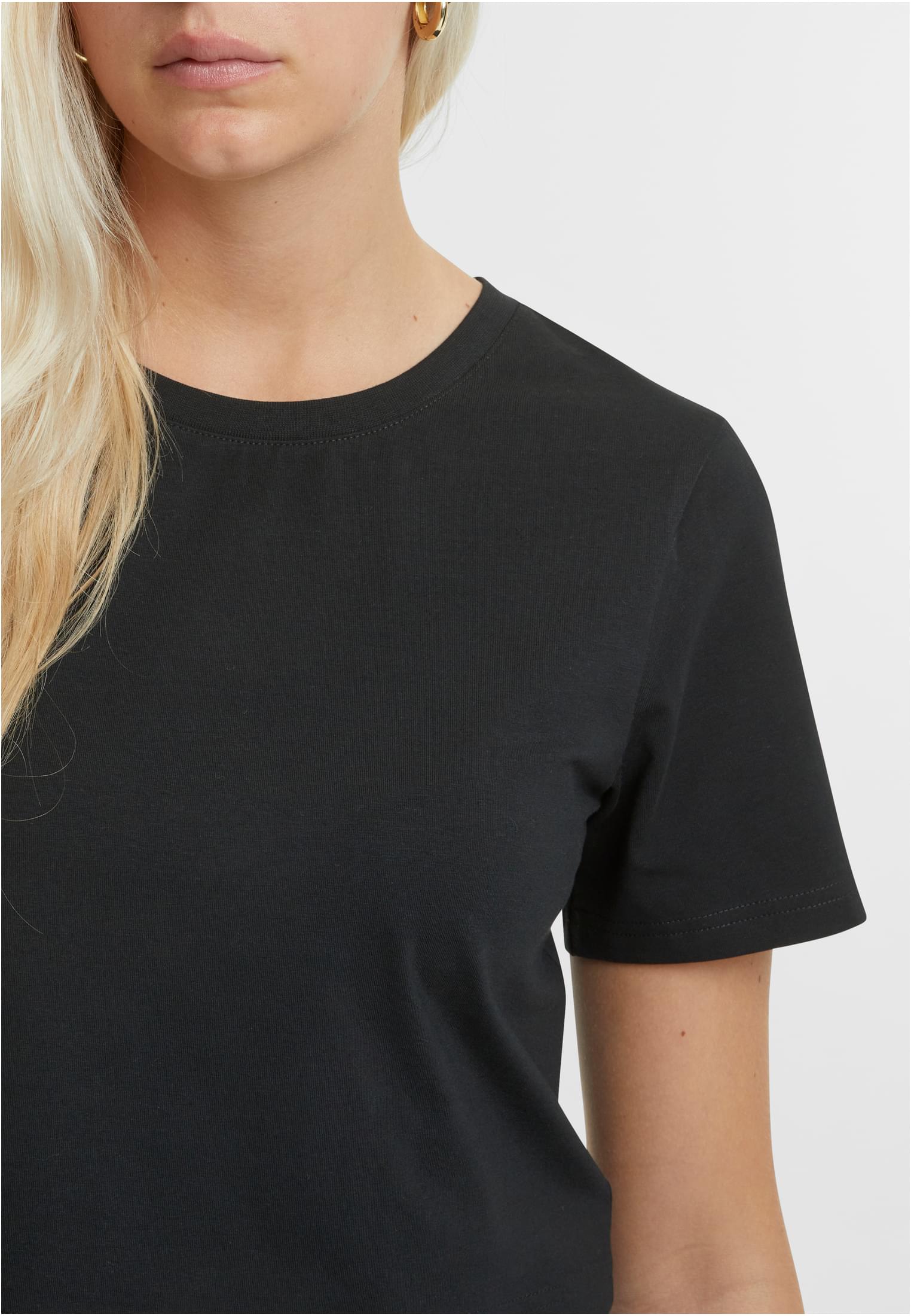 Ladies Cropped Tee black | black