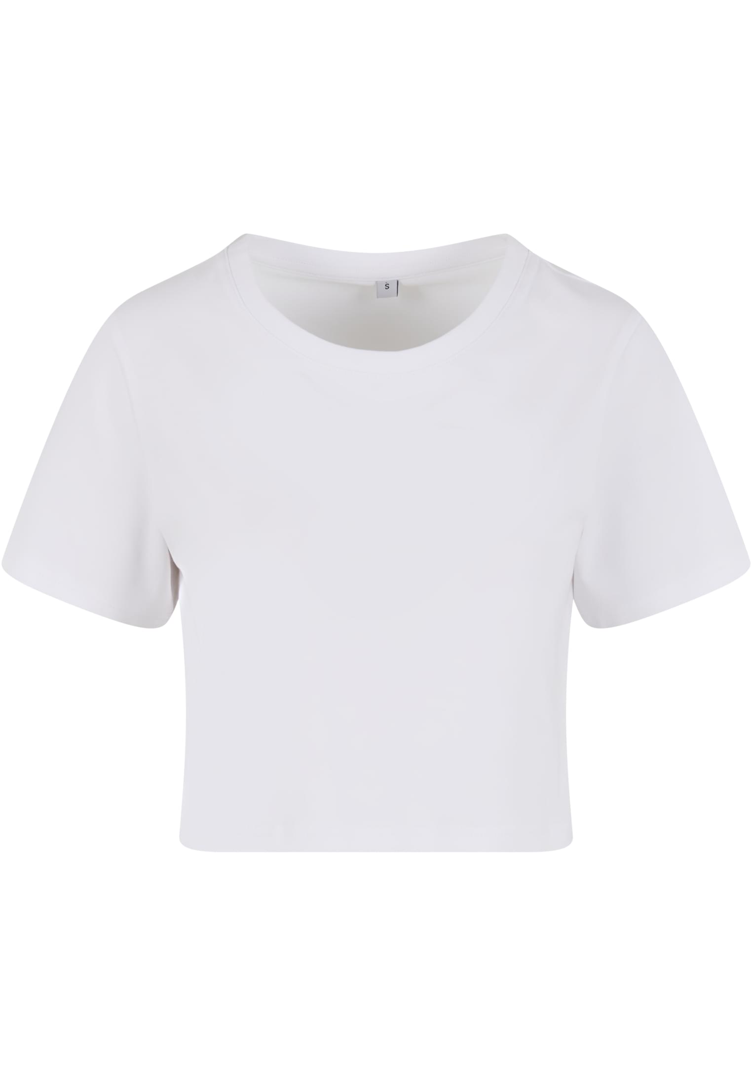 Ladies Cropped Tee white | white
