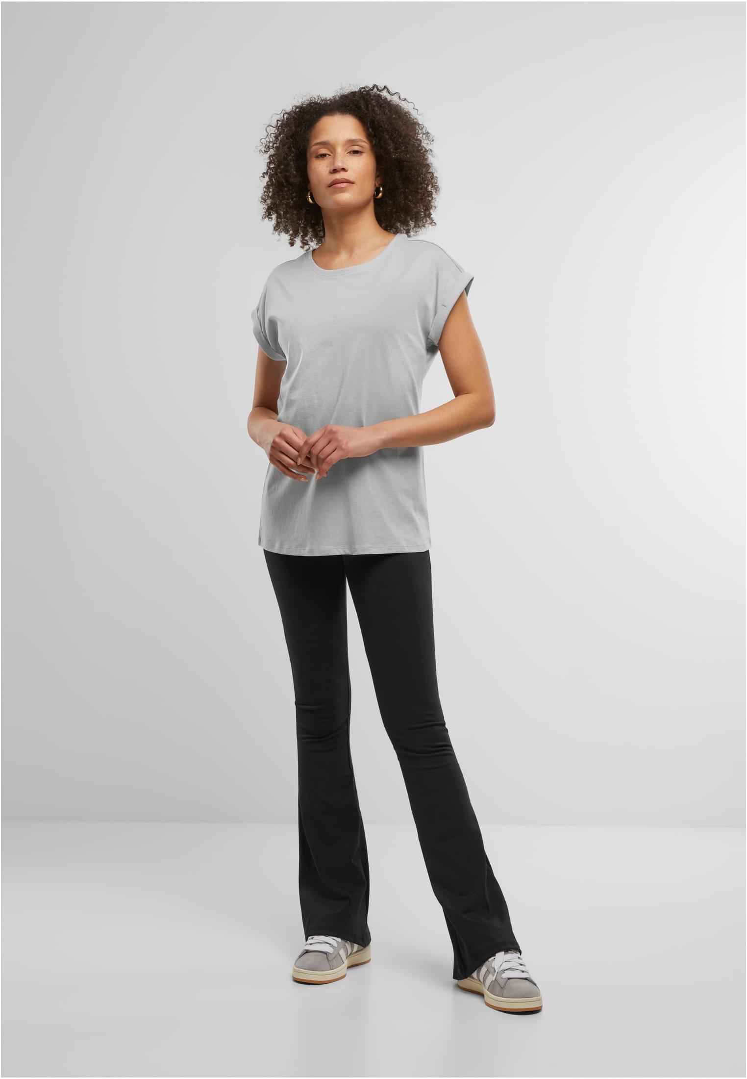 Ladies Regular Extended Shoulder Tee lightasphalt | lightasphalt