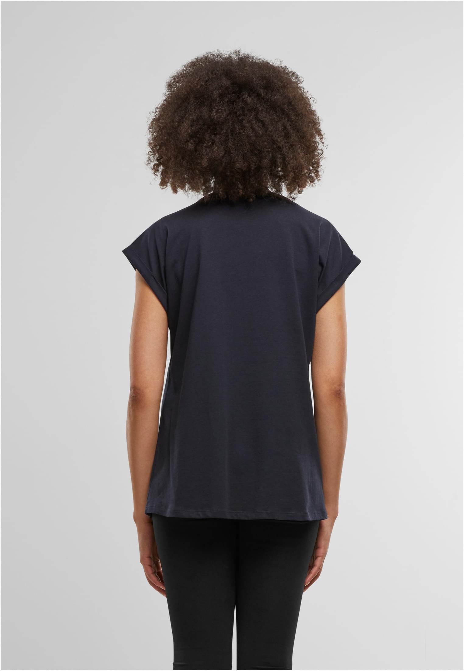 Ladies Regular Extended Shoulder Tee navy | navy