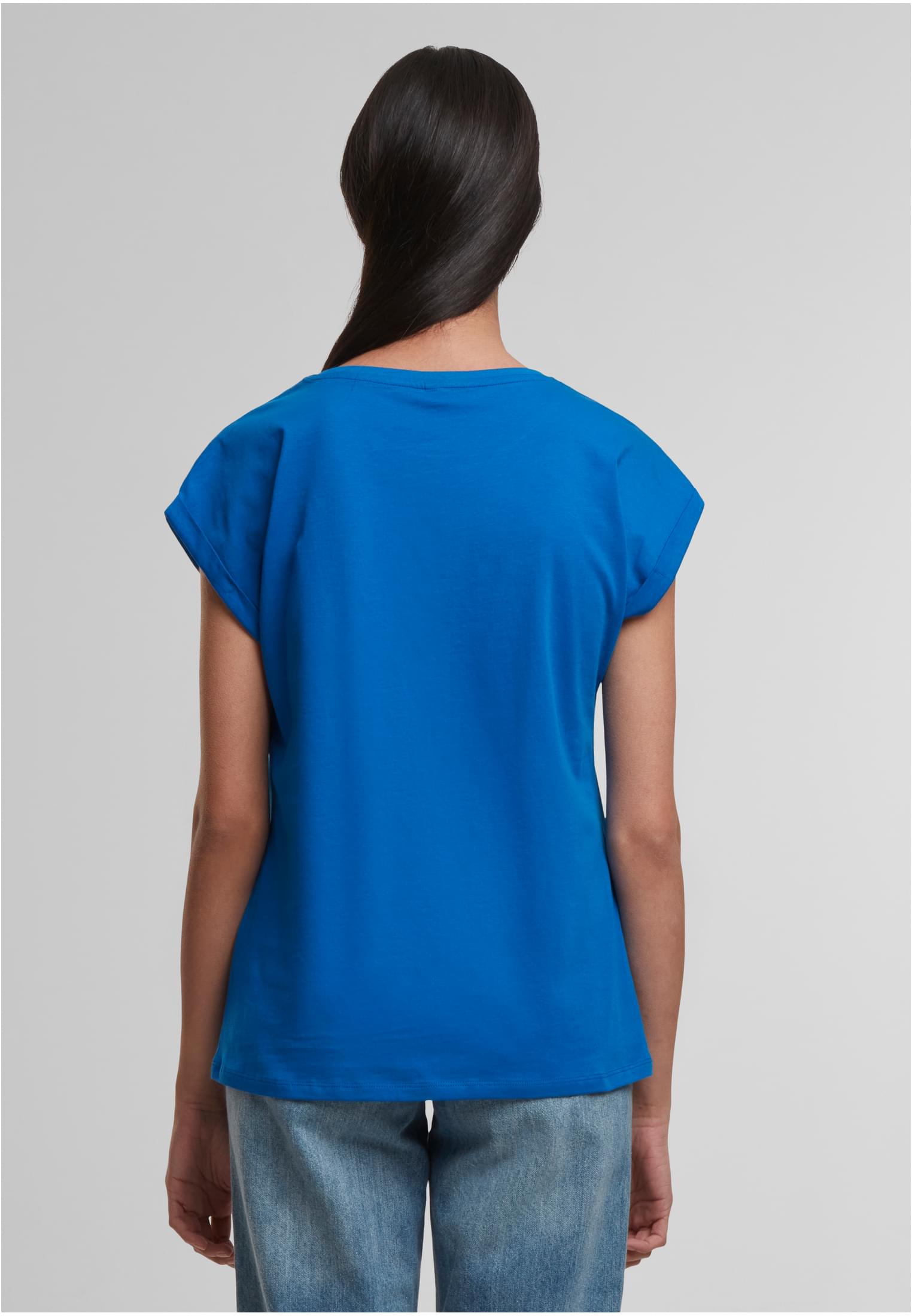 Ladies Regular Extended Shoulder Tee cobaltblue | cobaltblue