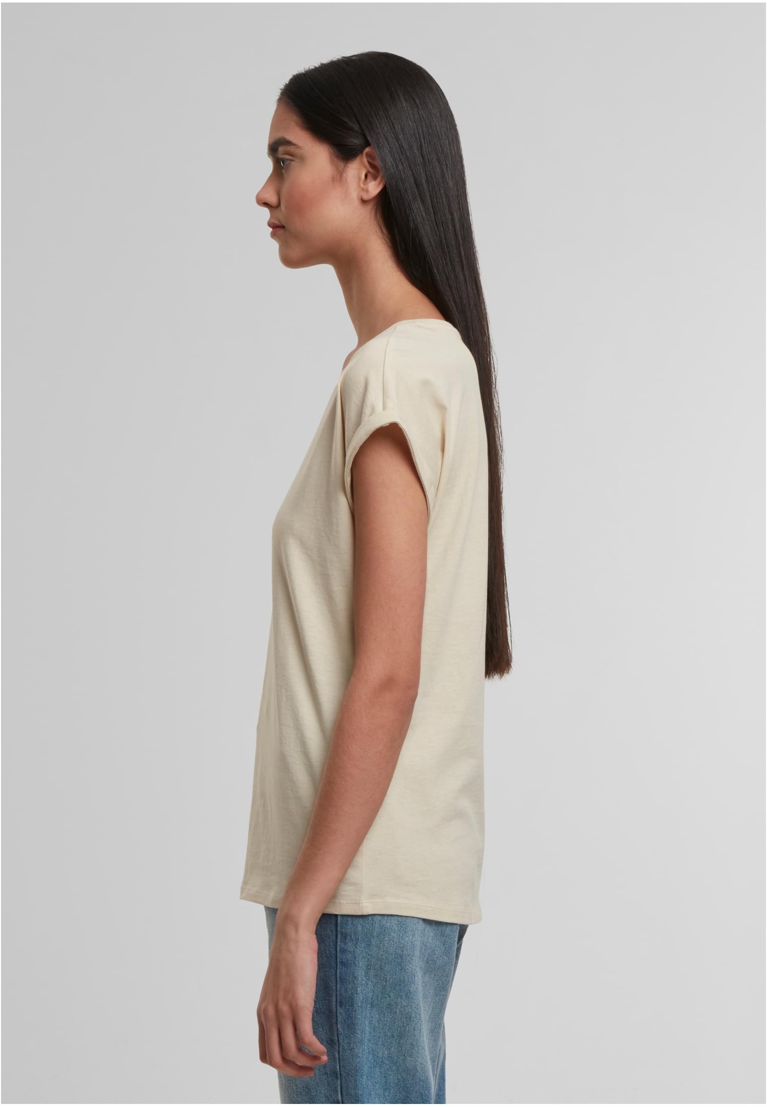 Ladies Regular Extended Shoulder Tee sand | sand