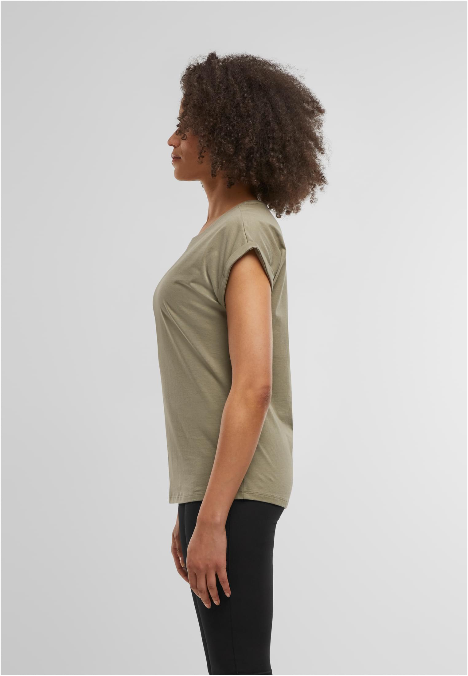 Ladies Regular Extended Shoulder Tee paleolive | paleolive