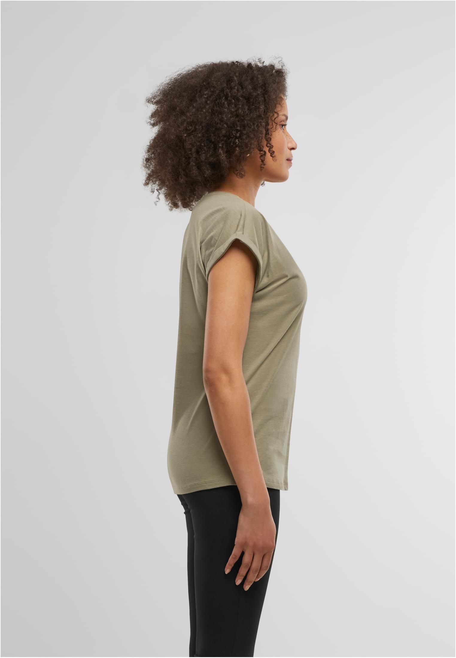 Ladies Regular Extended Shoulder Tee paleolive | paleolive