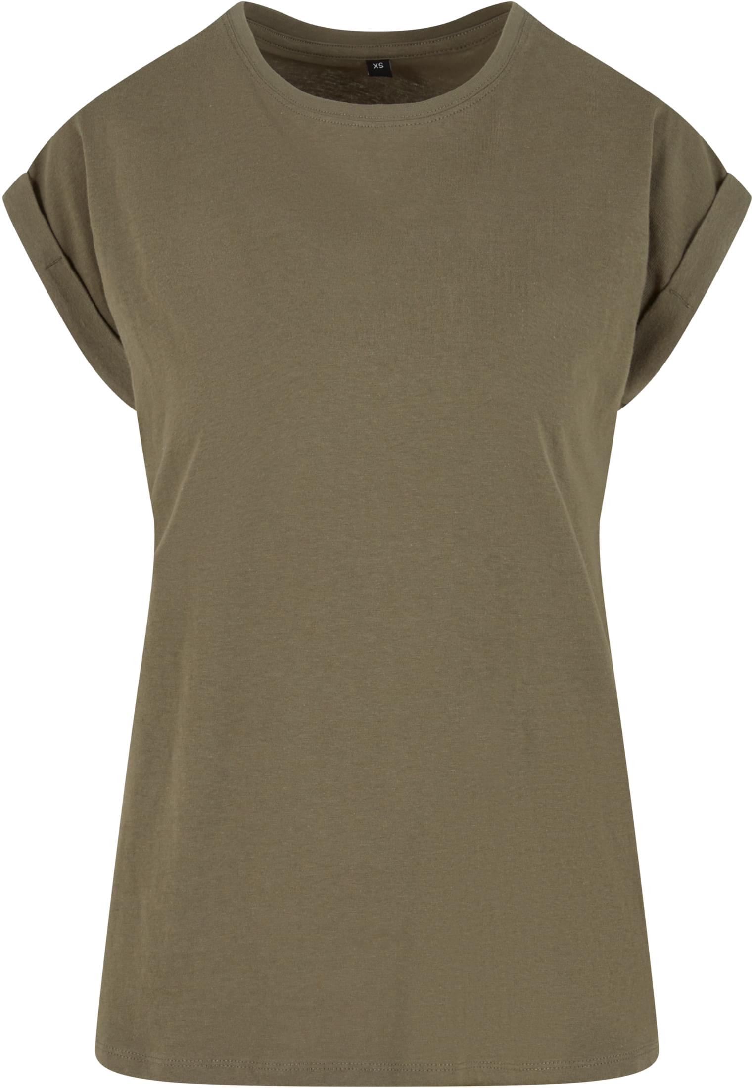 Ladies Regular Extended Shoulder Tee olive | olive
