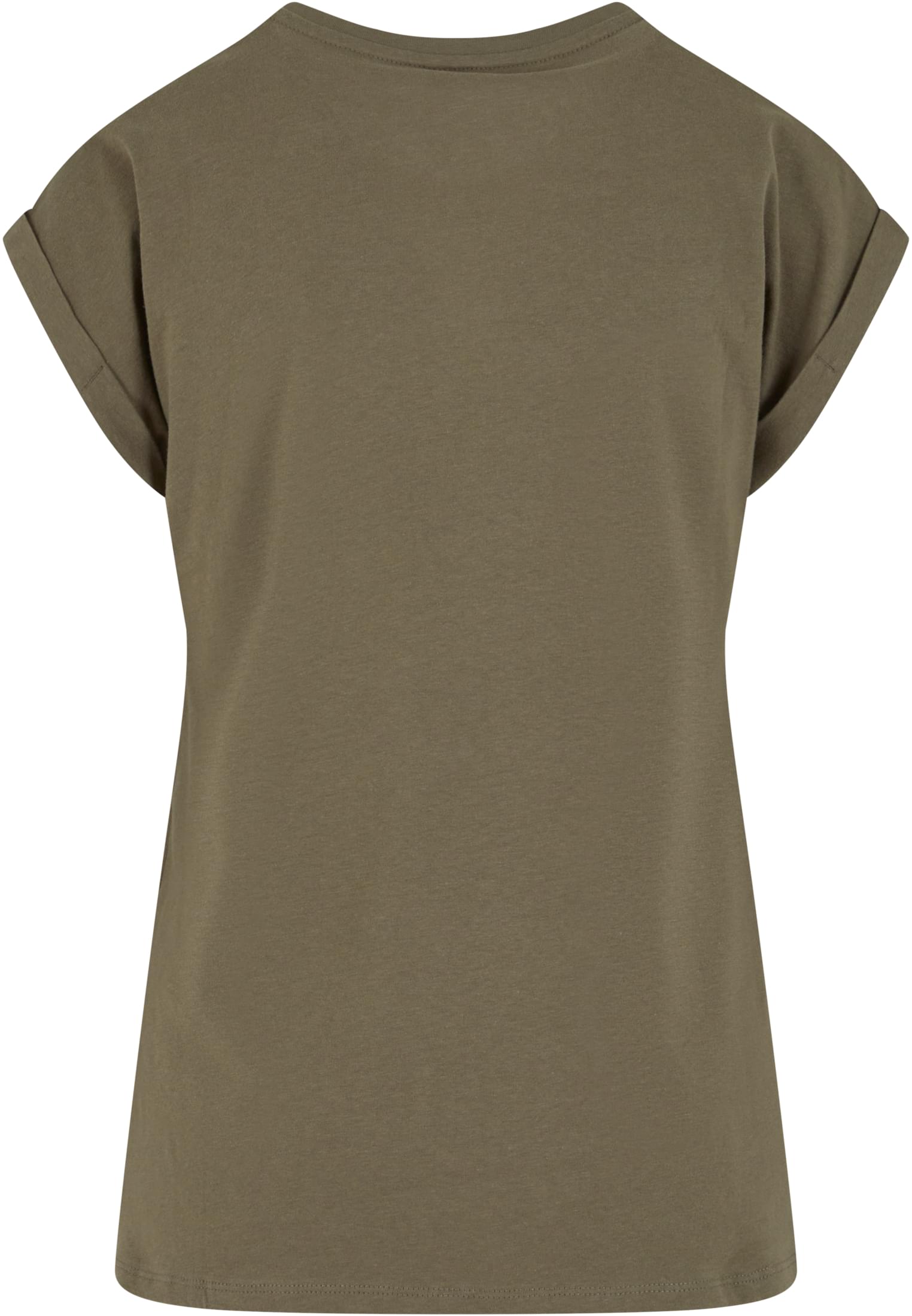 Ladies Regular Extended Shoulder Tee olive | olive