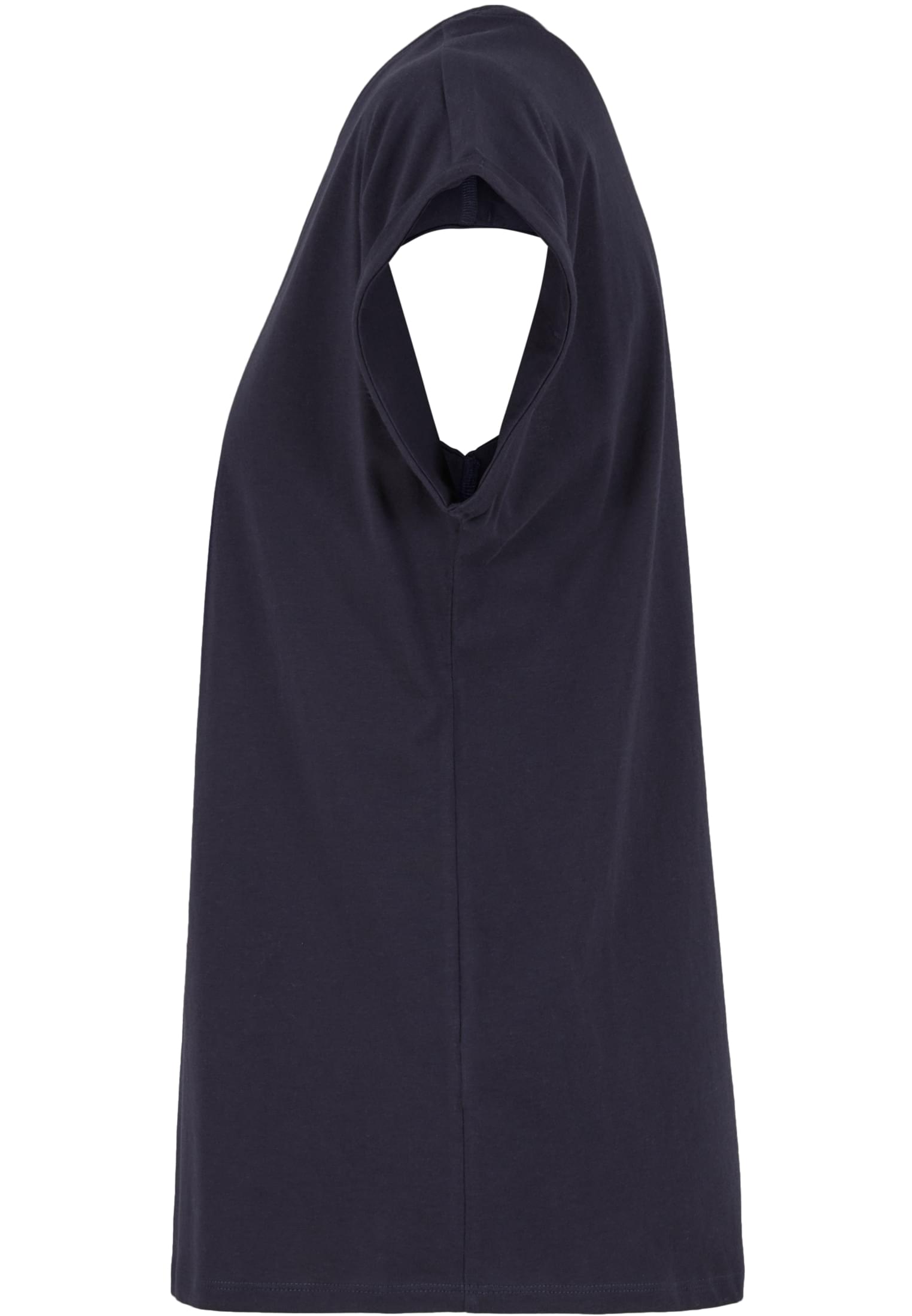 Ladies Regular Extended Shoulder Tee navy | navy