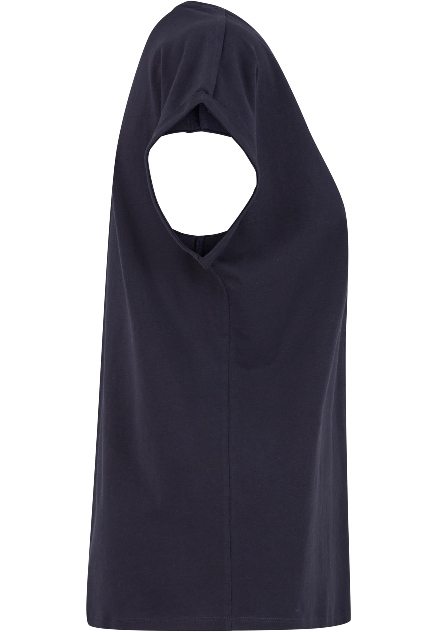 Ladies Regular Extended Shoulder Tee navy | navy