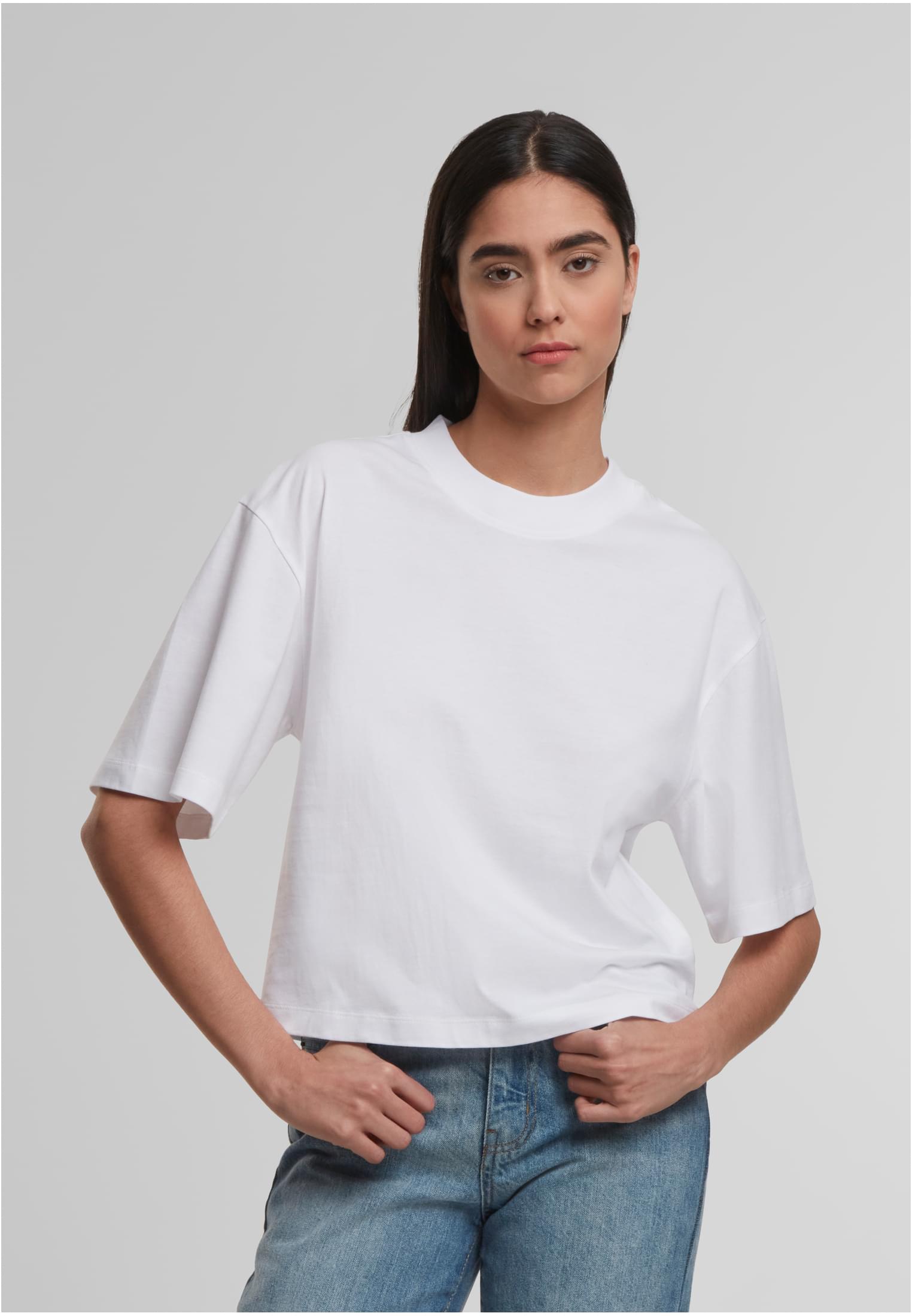 Ladies Oversized Tee white | white