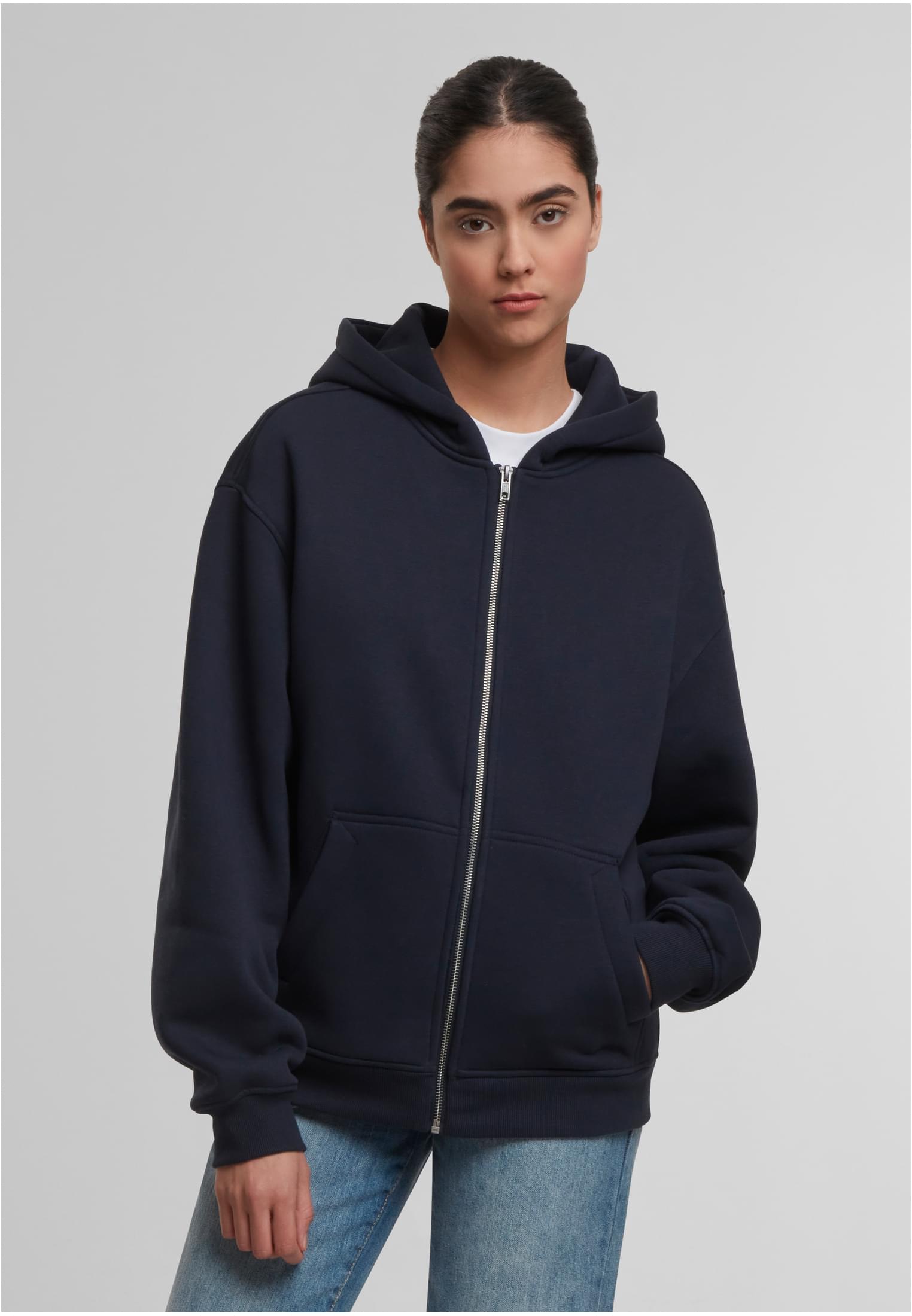 Oversized Zip Hoody navy | navy