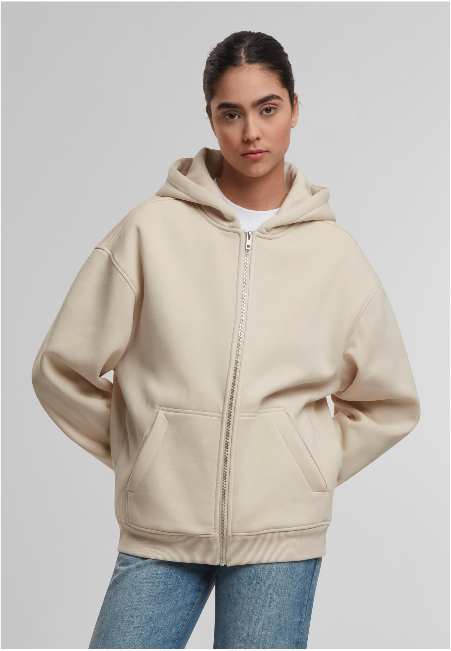 Oversized Zip Hoody sand | sand