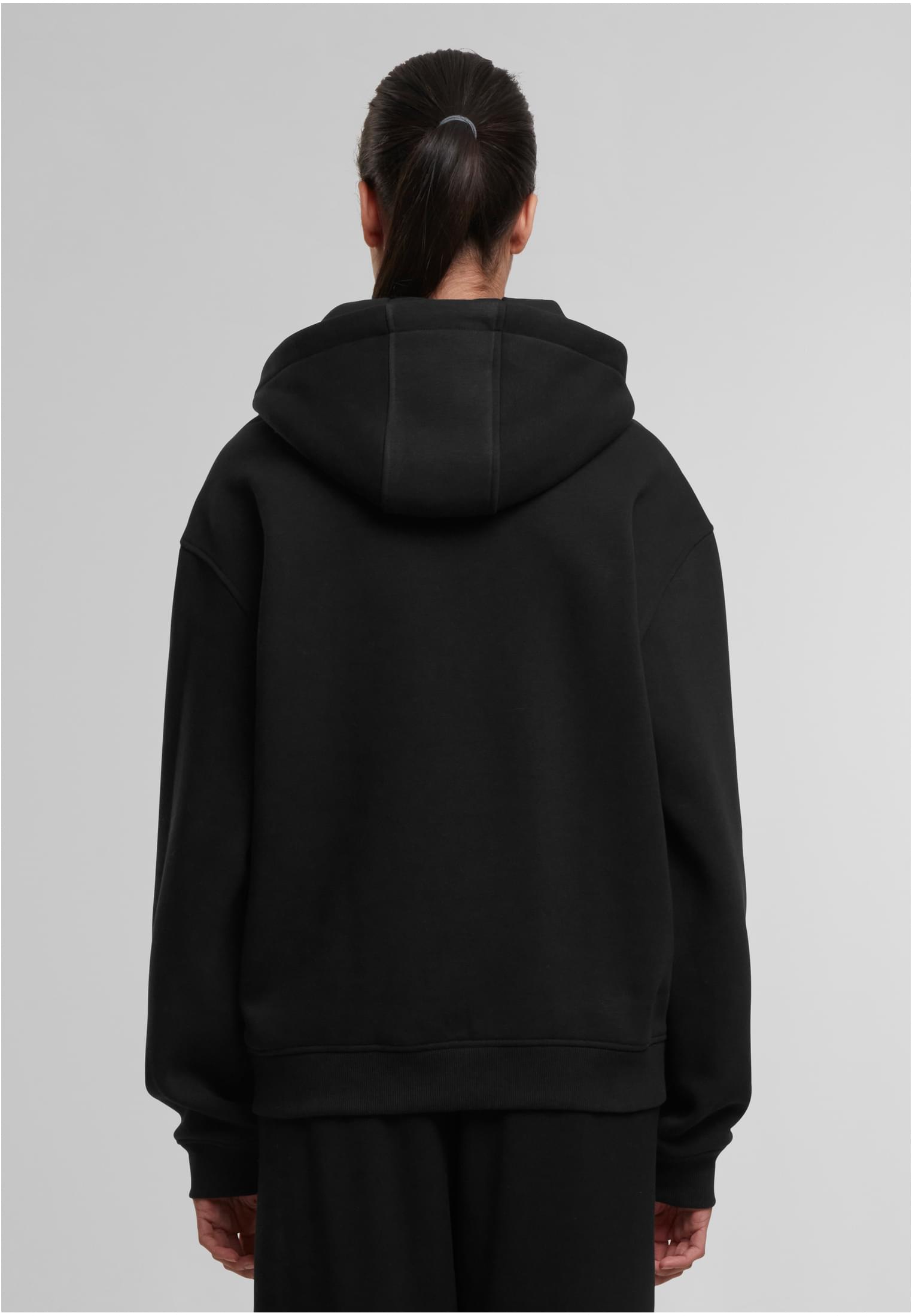Oversized Zip Hoody black | black