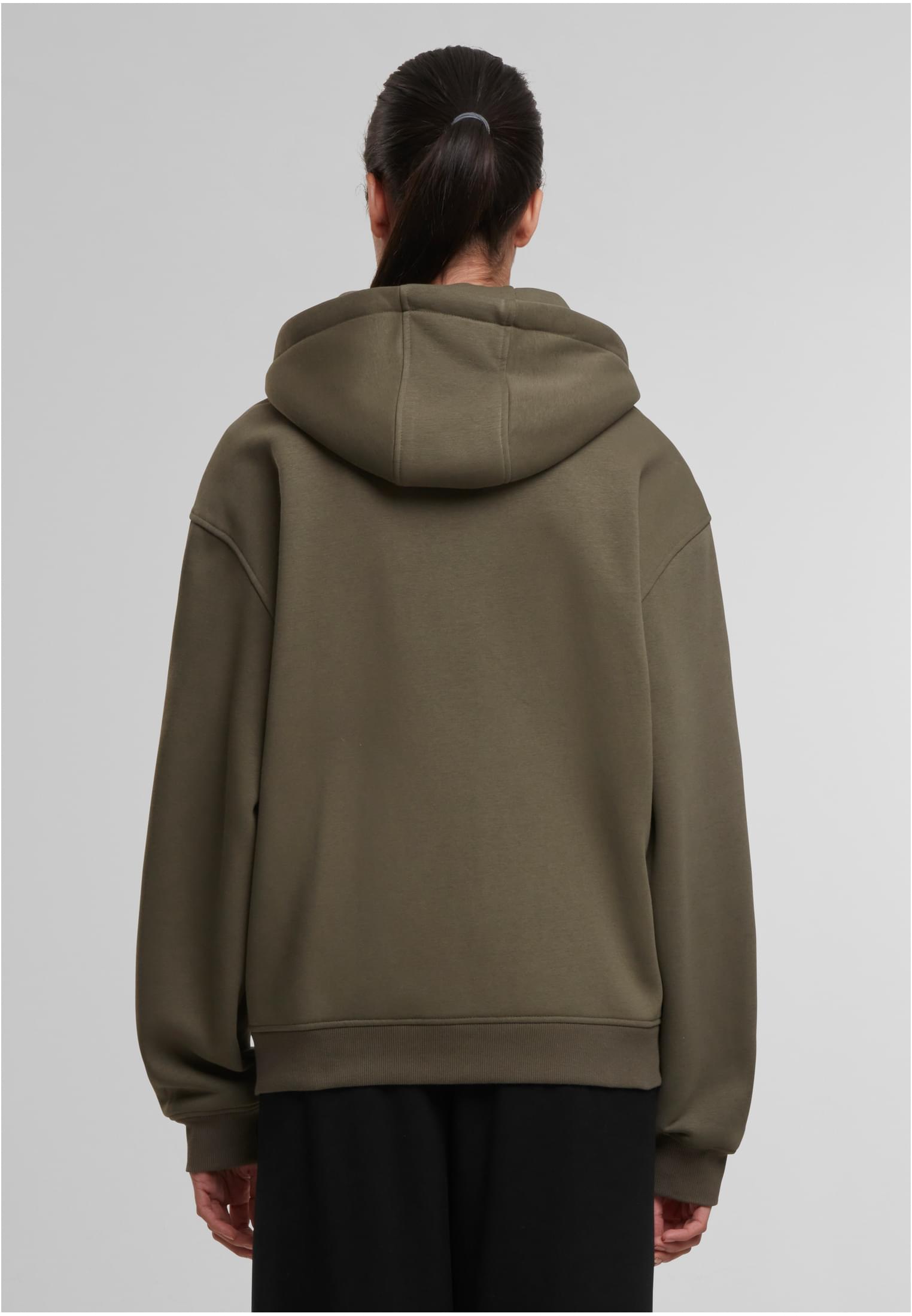 Oversized Zip Hoody olive | olive