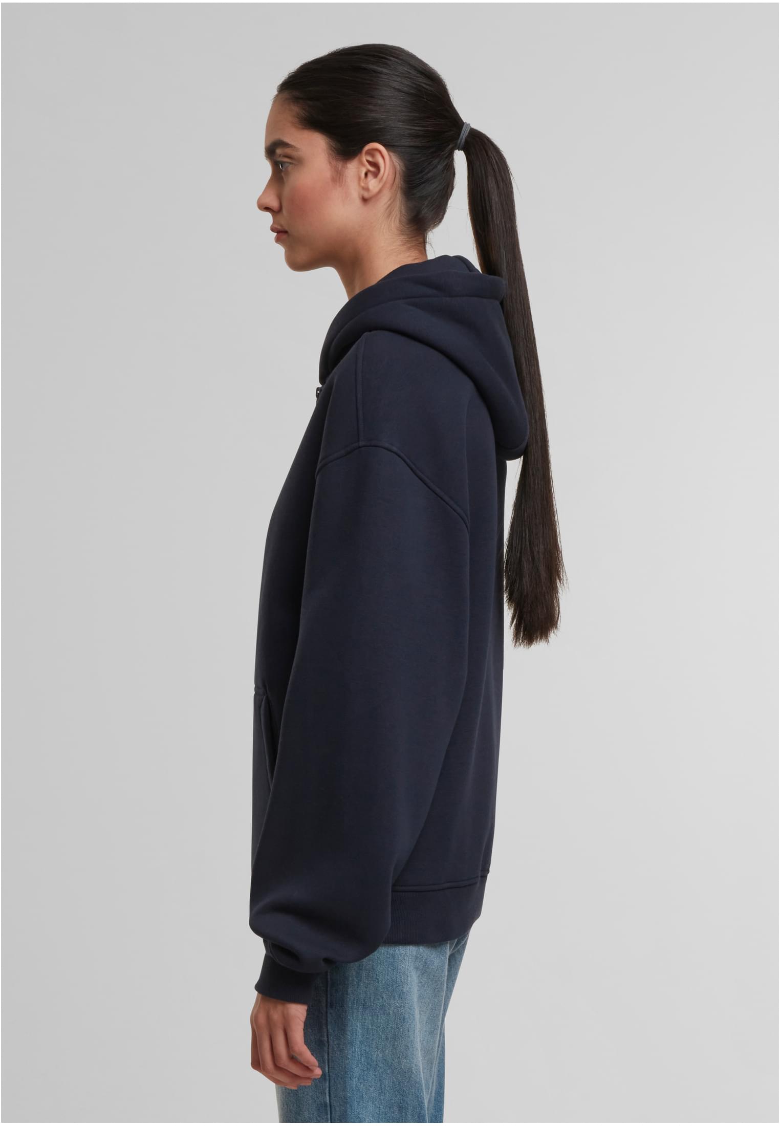 Oversized Zip Hoody navy | navy