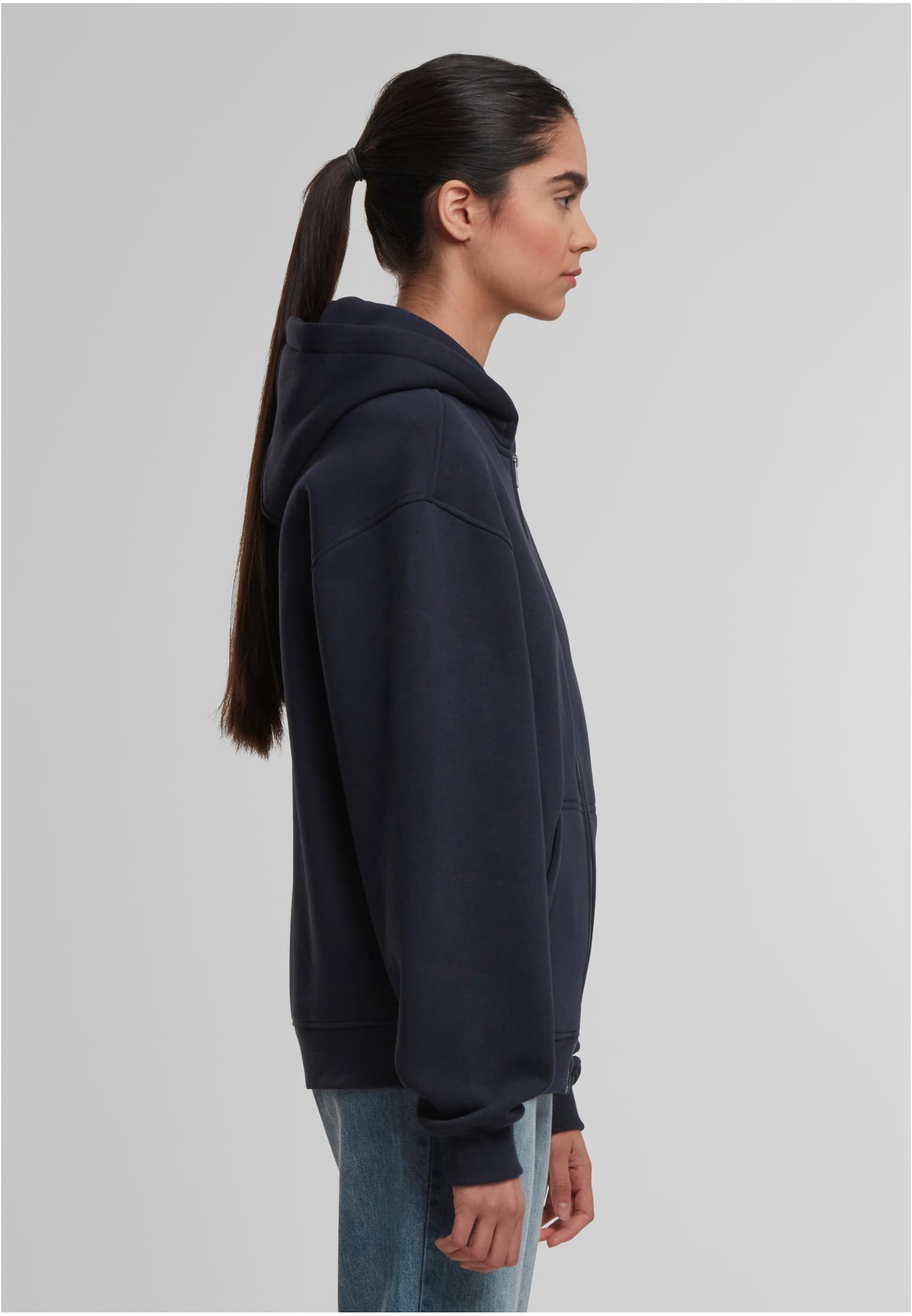 Oversized Zip Hoody navy | navy