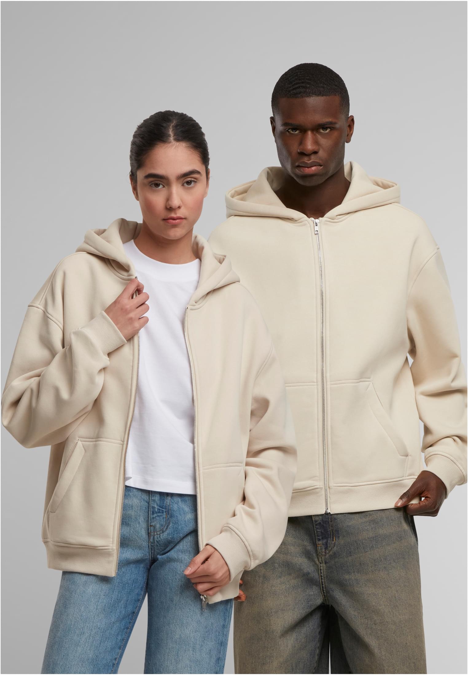 Oversized Zip Hoody sand | sand