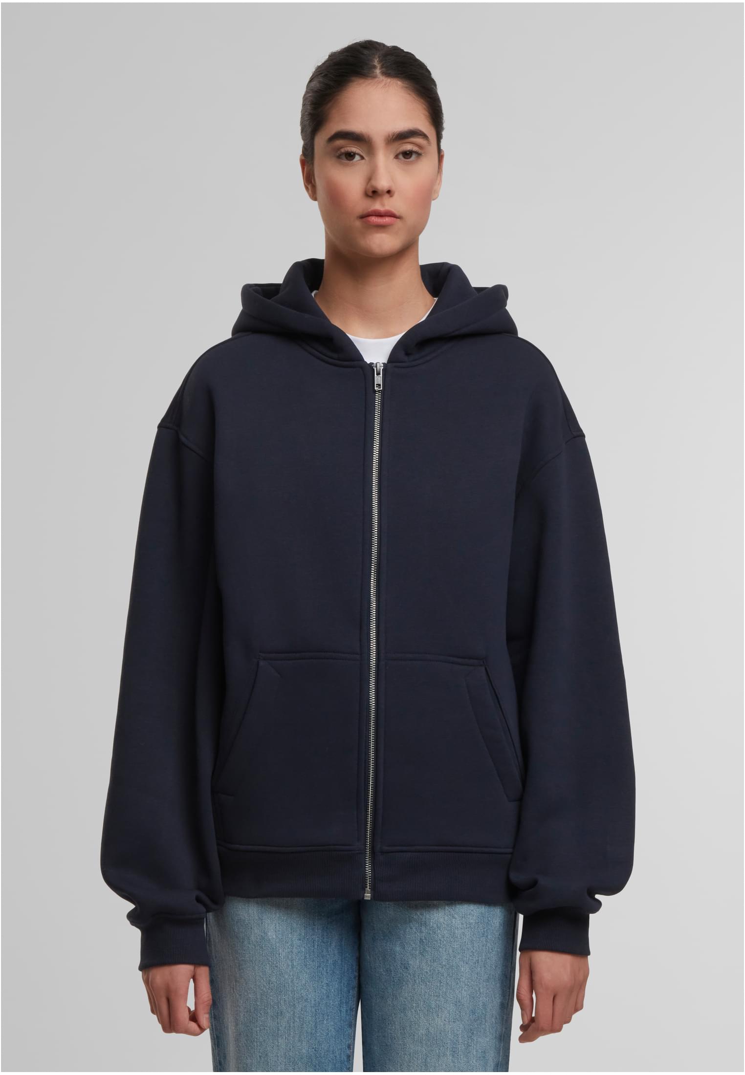 Oversized Zip Hoody navy | navy
