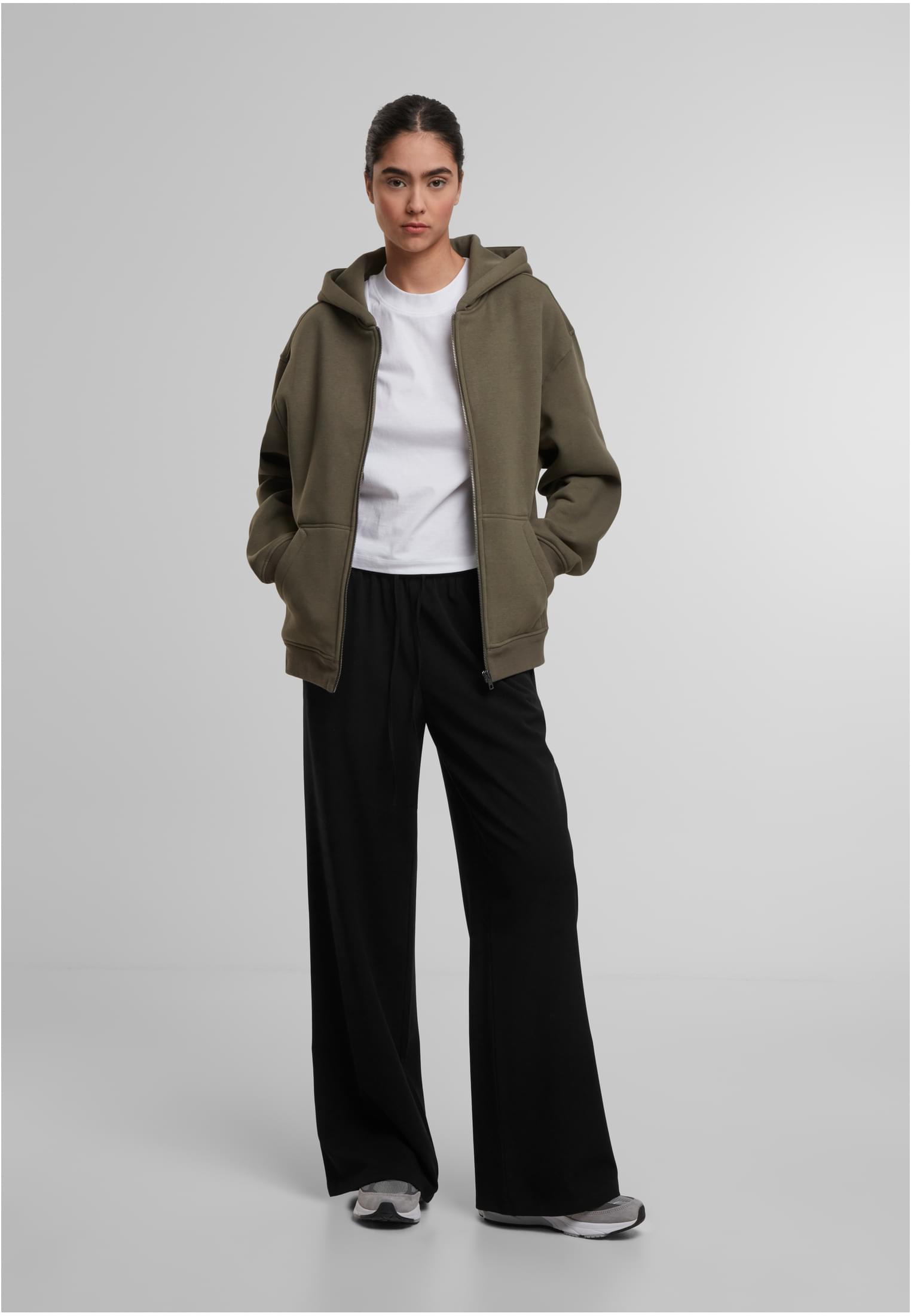 Oversized Zip Hoody olive | olive