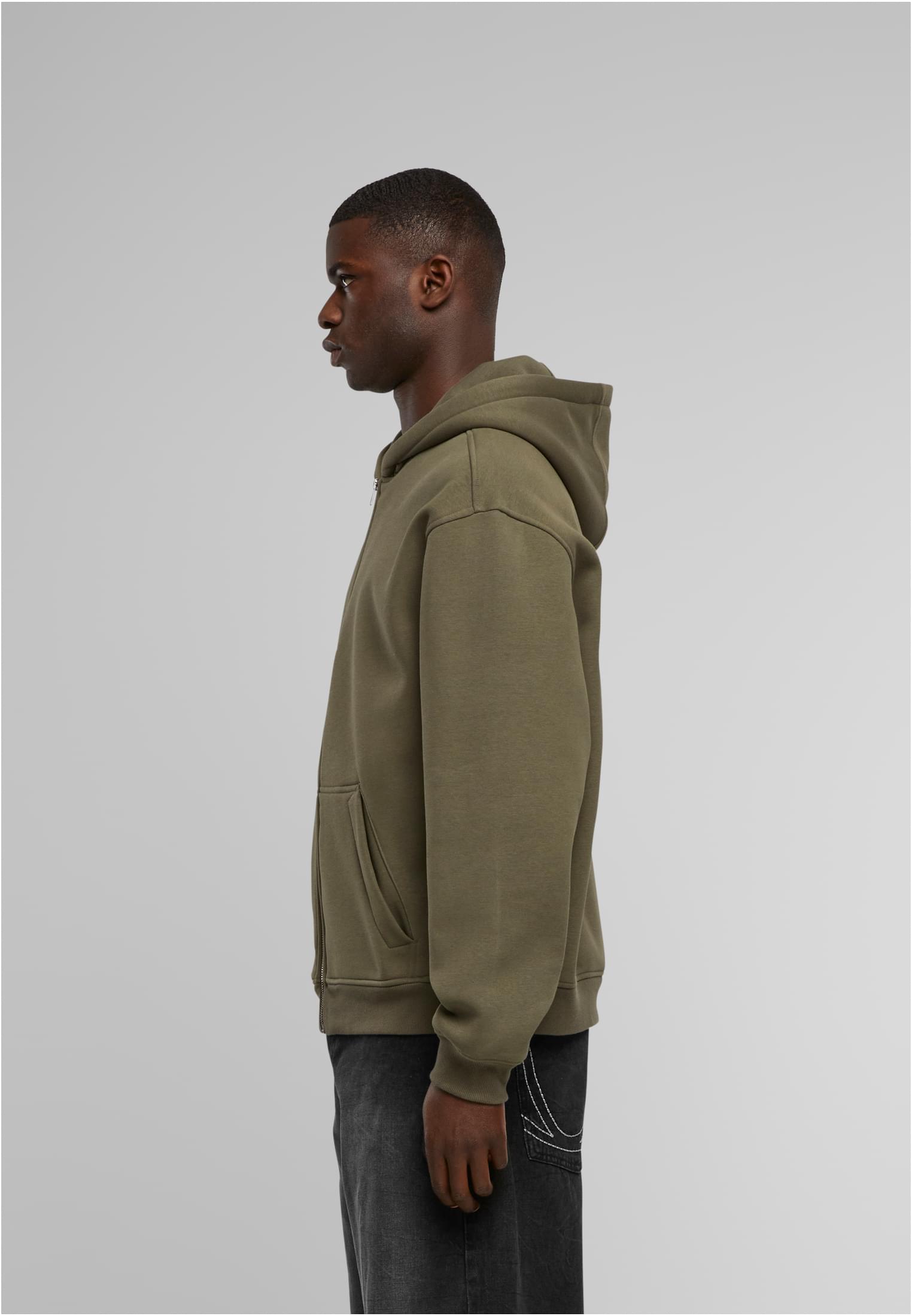 Oversized Zip Hoody olive | olive