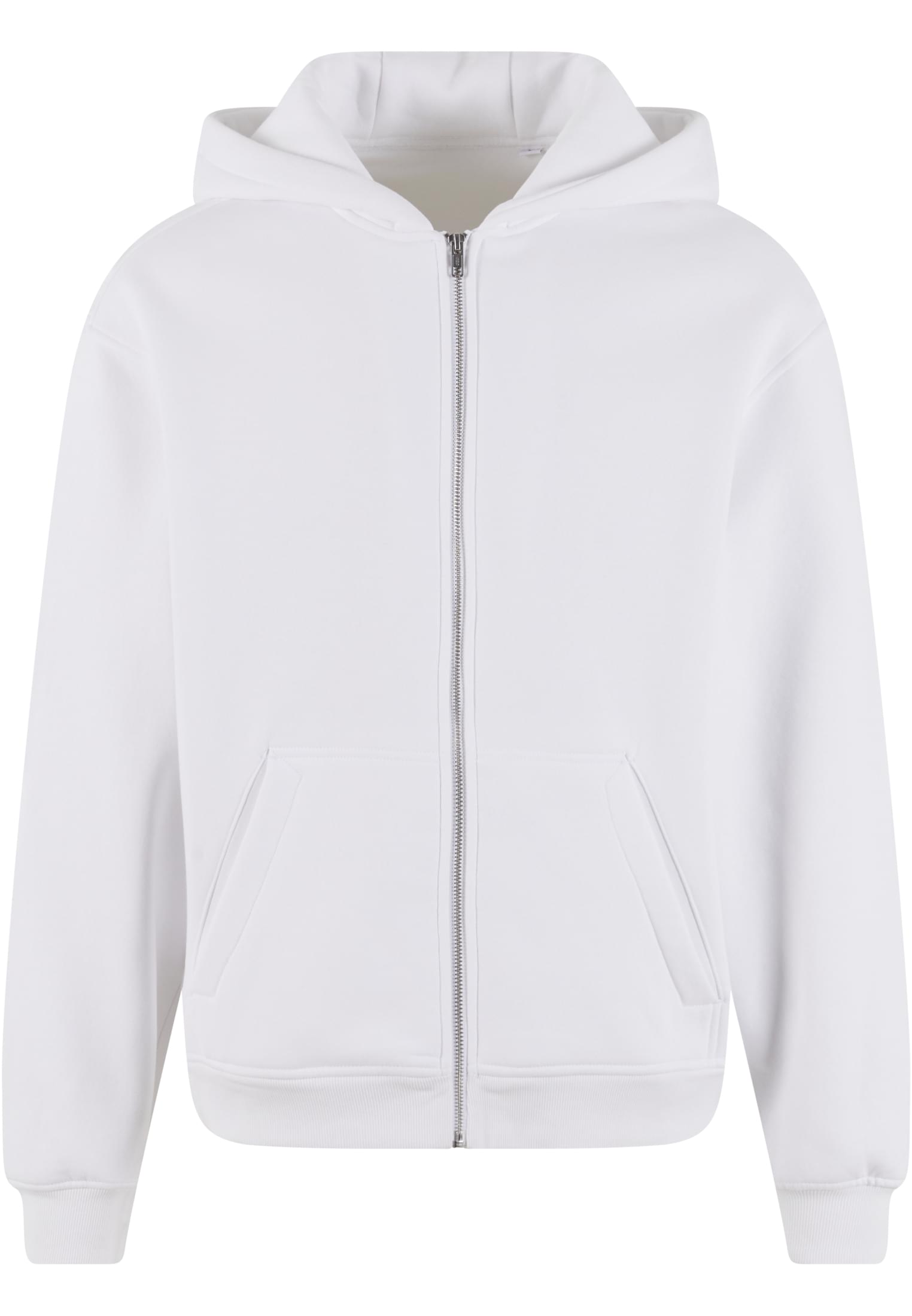 Oversized Zip Hoody white | white