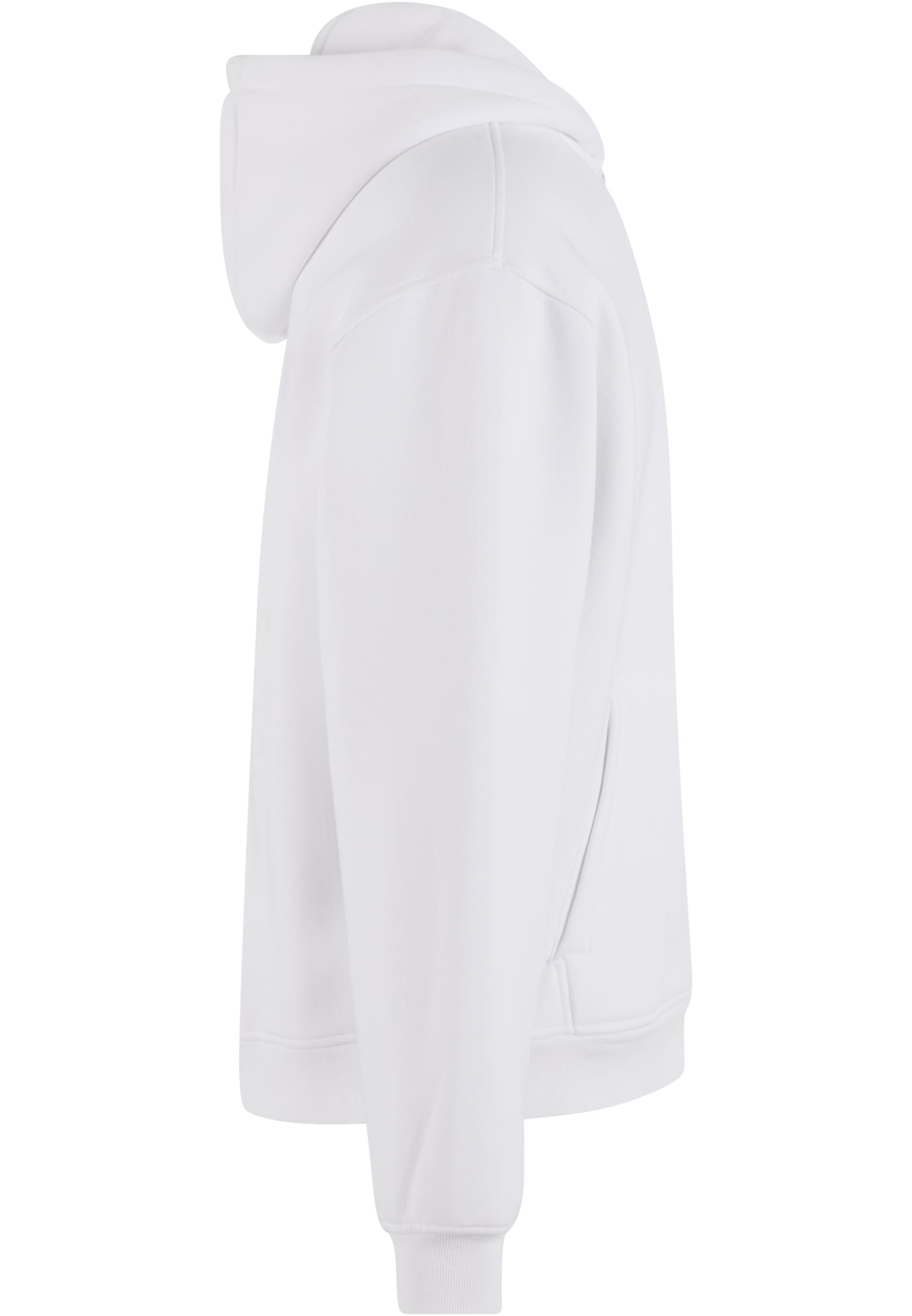Oversized Zip Hoody white | white