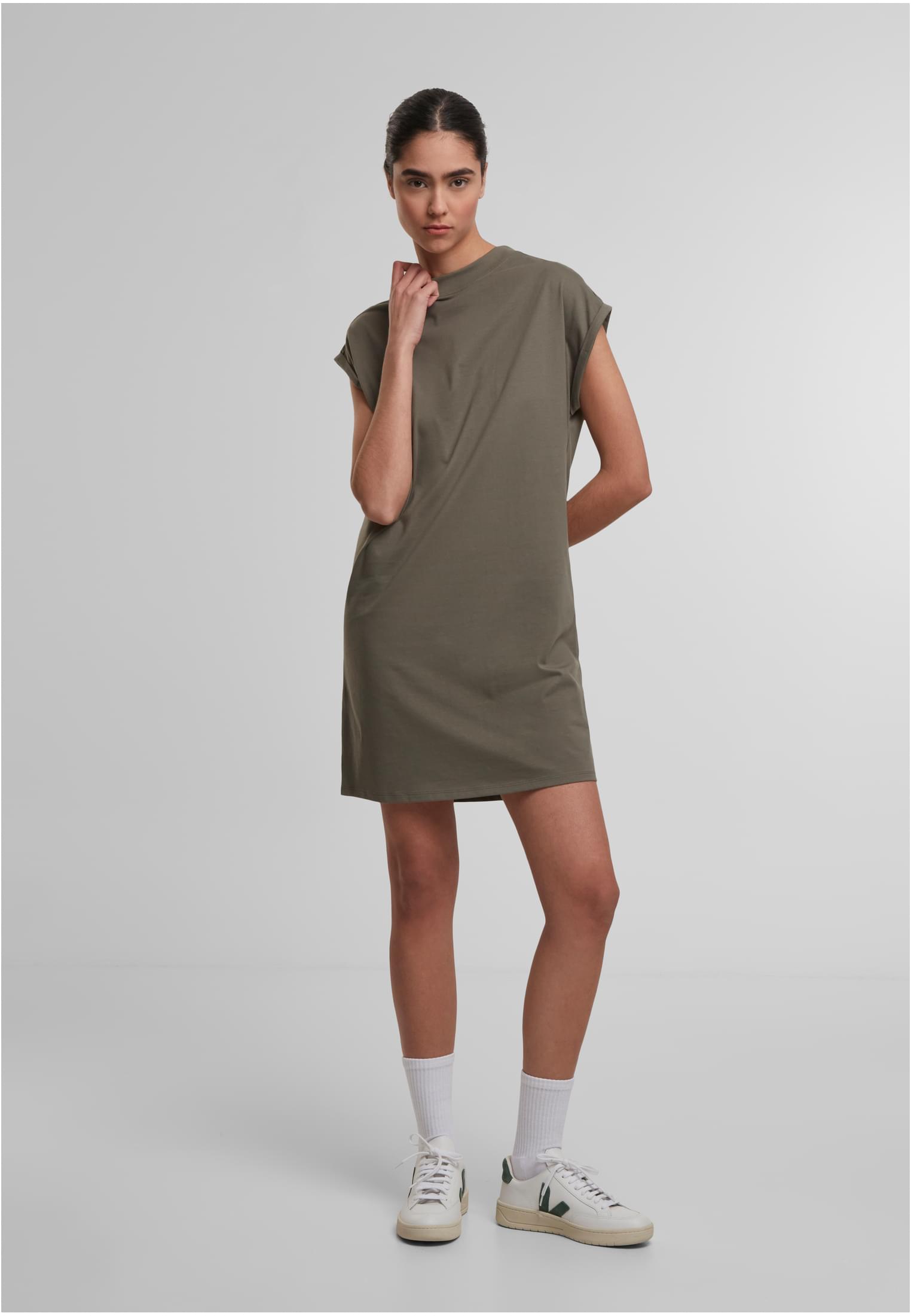 Ladies Extended Shoulder Dress olive | olive
