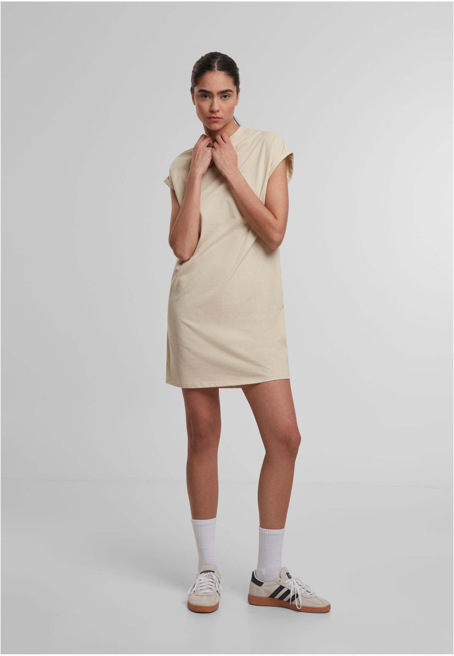 Ladies Extended Shoulder Dress sand | sand