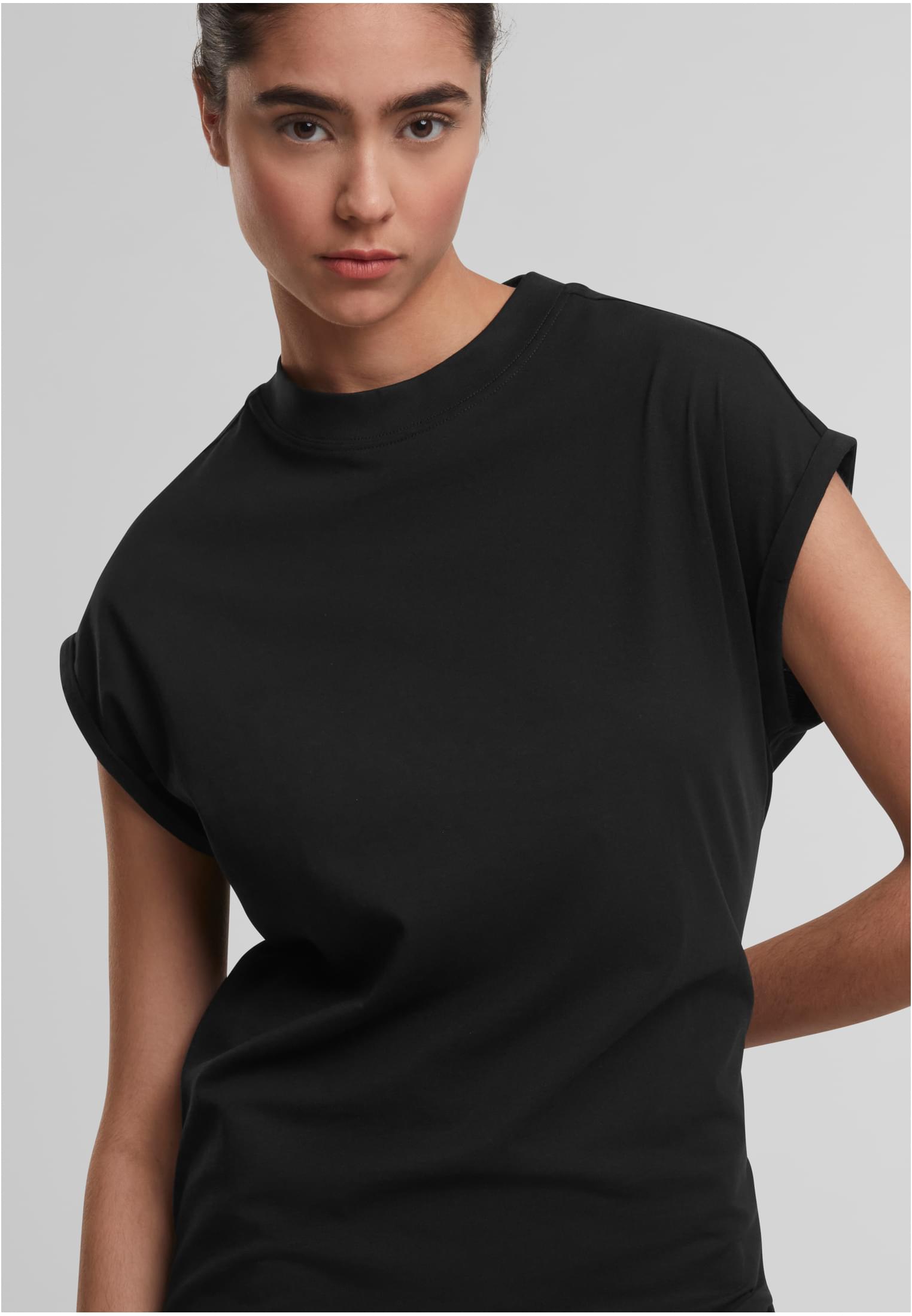 Ladies Extended Shoulder Dress black | black