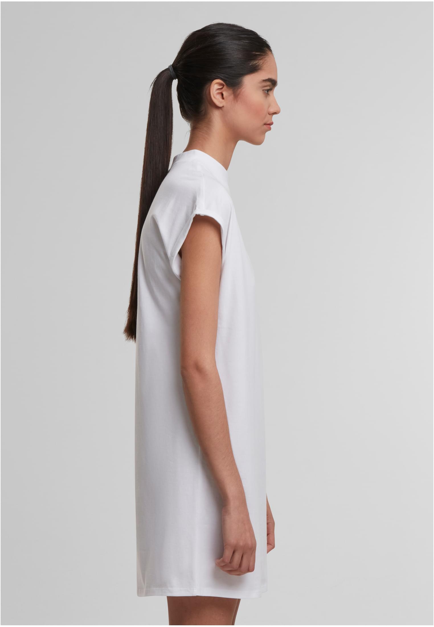 Ladies Extended Shoulder Dress white | white