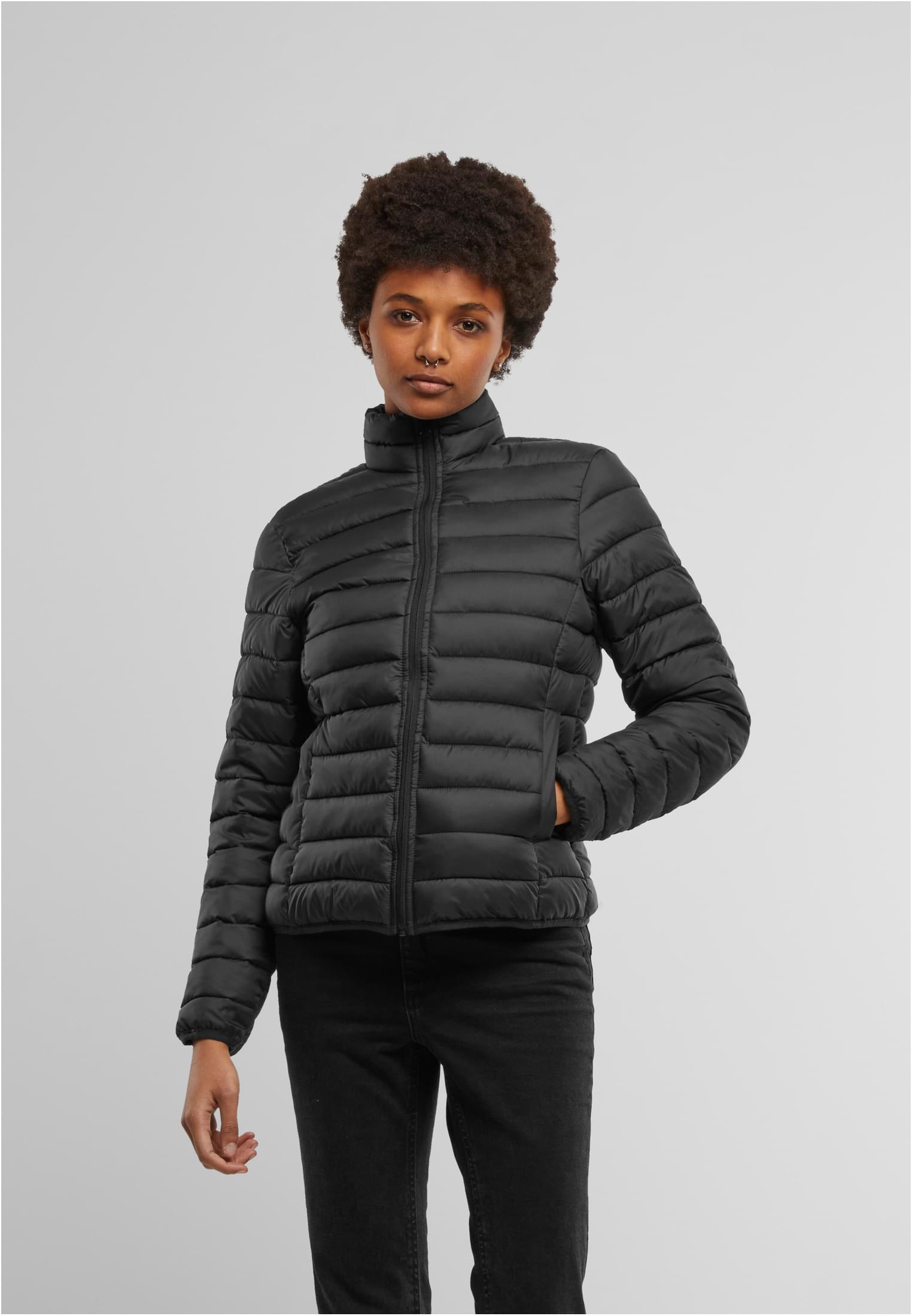 Ladies Light Puffer Jacket black | black