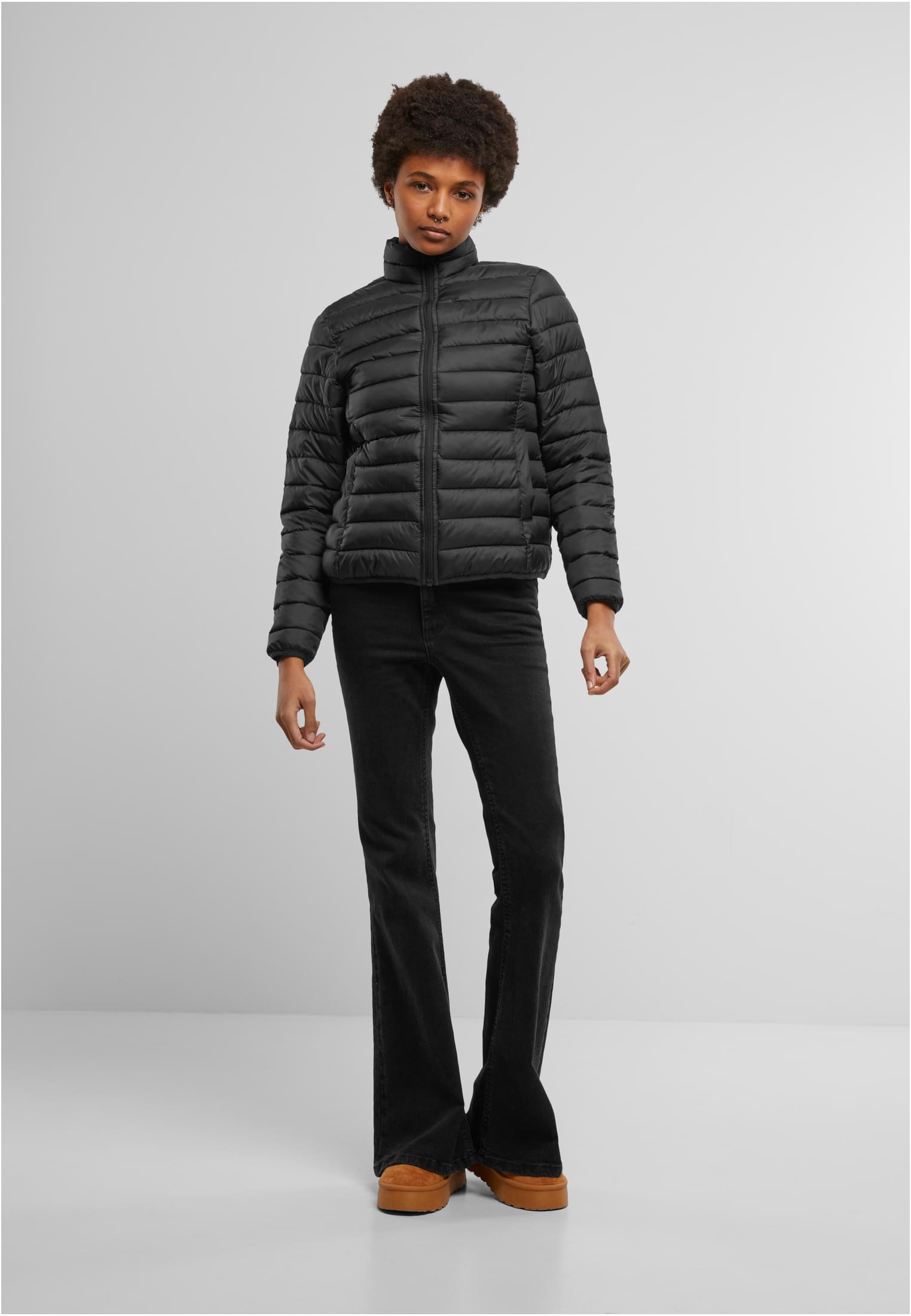 Ladies Light Puffer Jacket black | black