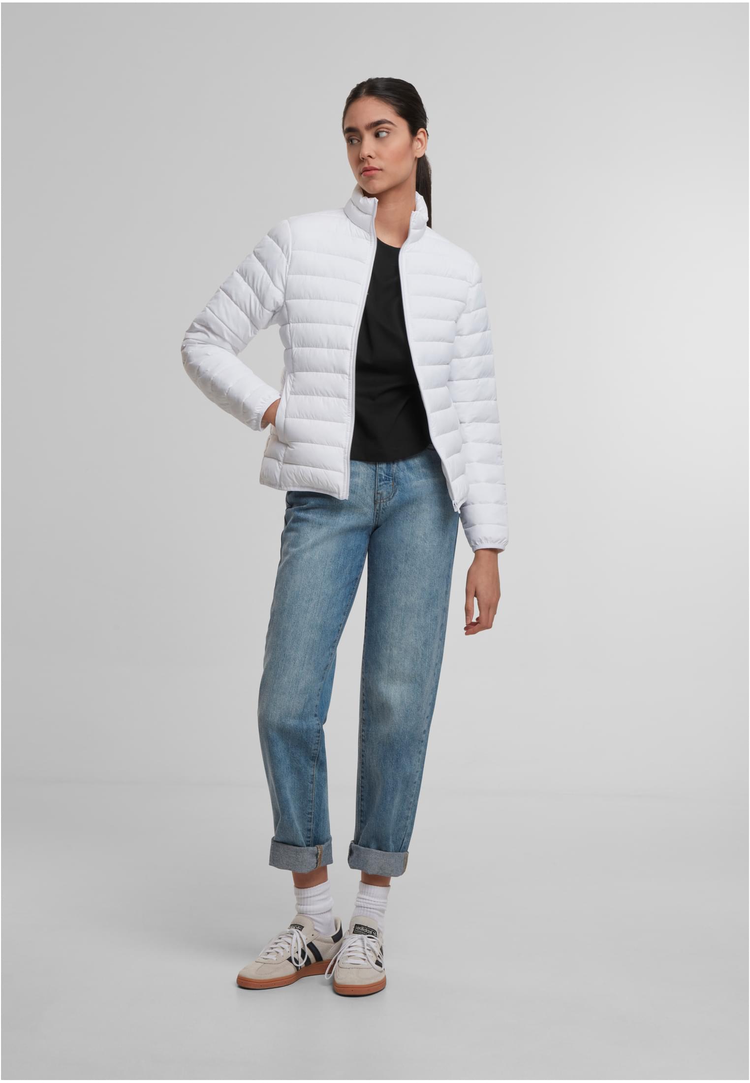 Ladies Light Puffer Jacket white | white