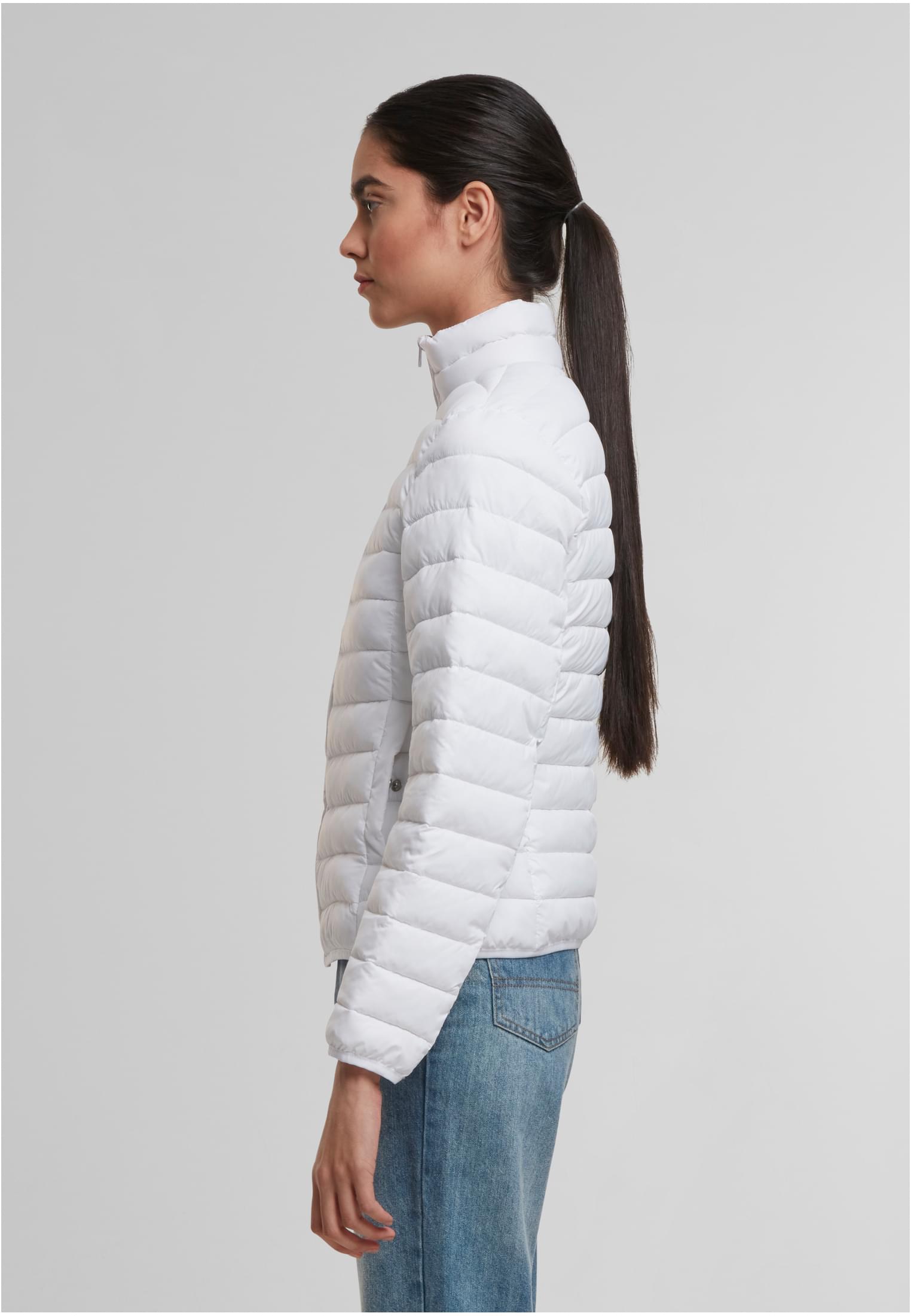 Ladies Light Puffer Jacket white | white