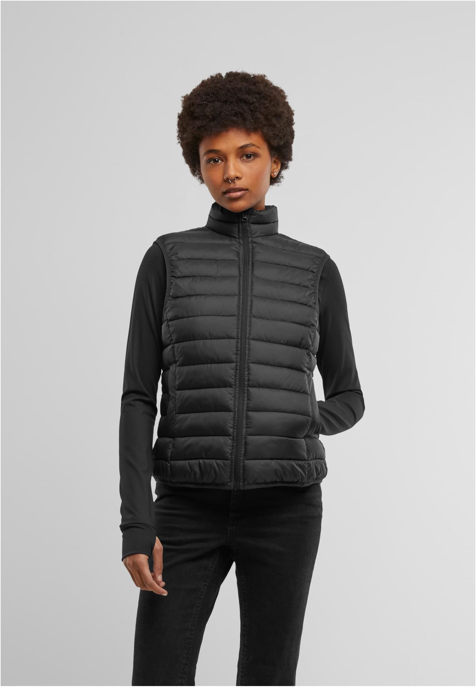 Ladies Light Puffer Vest black | black