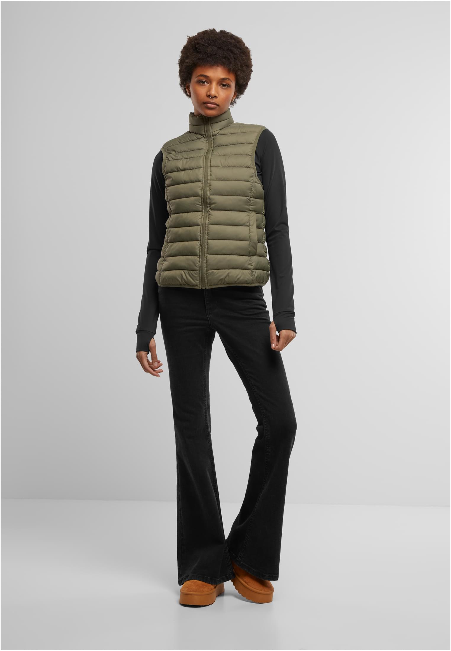 Ladies Light Puffer Vest olive | olive