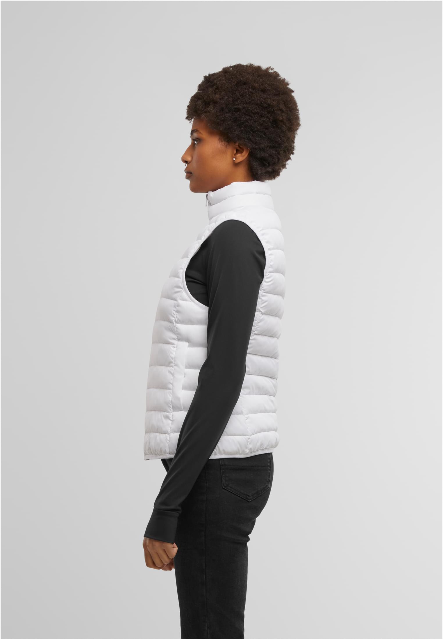 Ladies Light Puffer Vest white | white