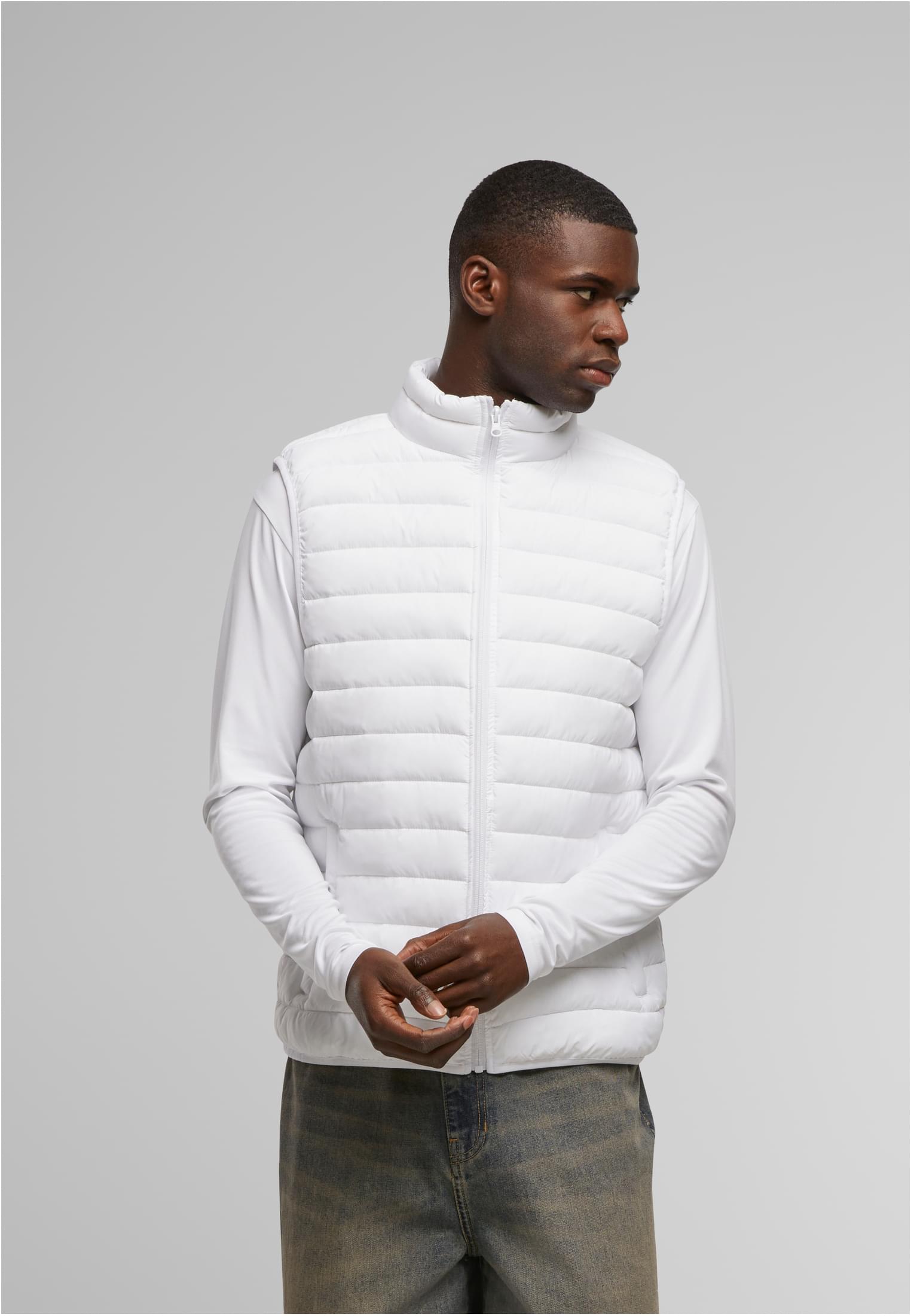 Light Puffer Vest white | white
