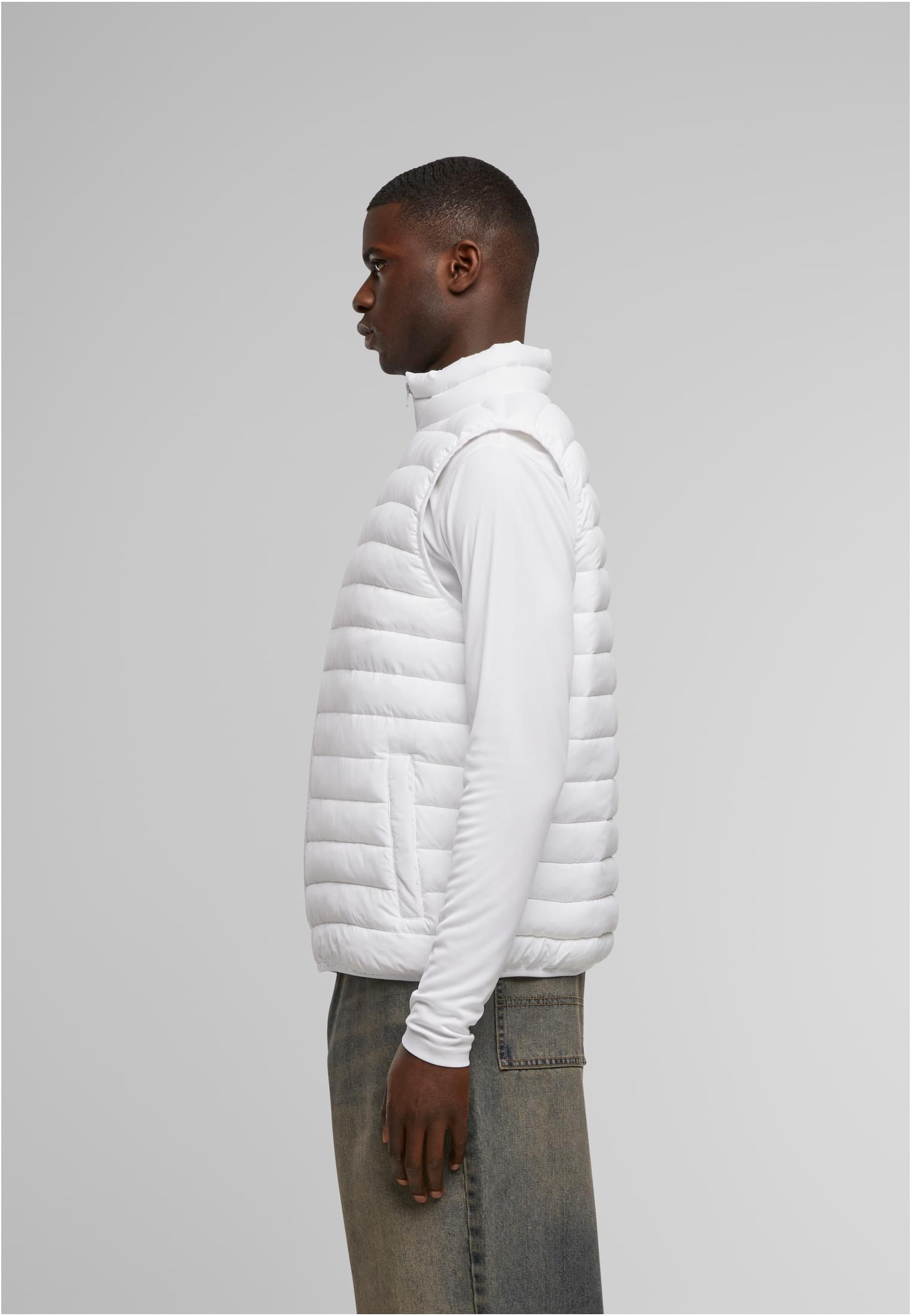 Light Puffer Vest white | white