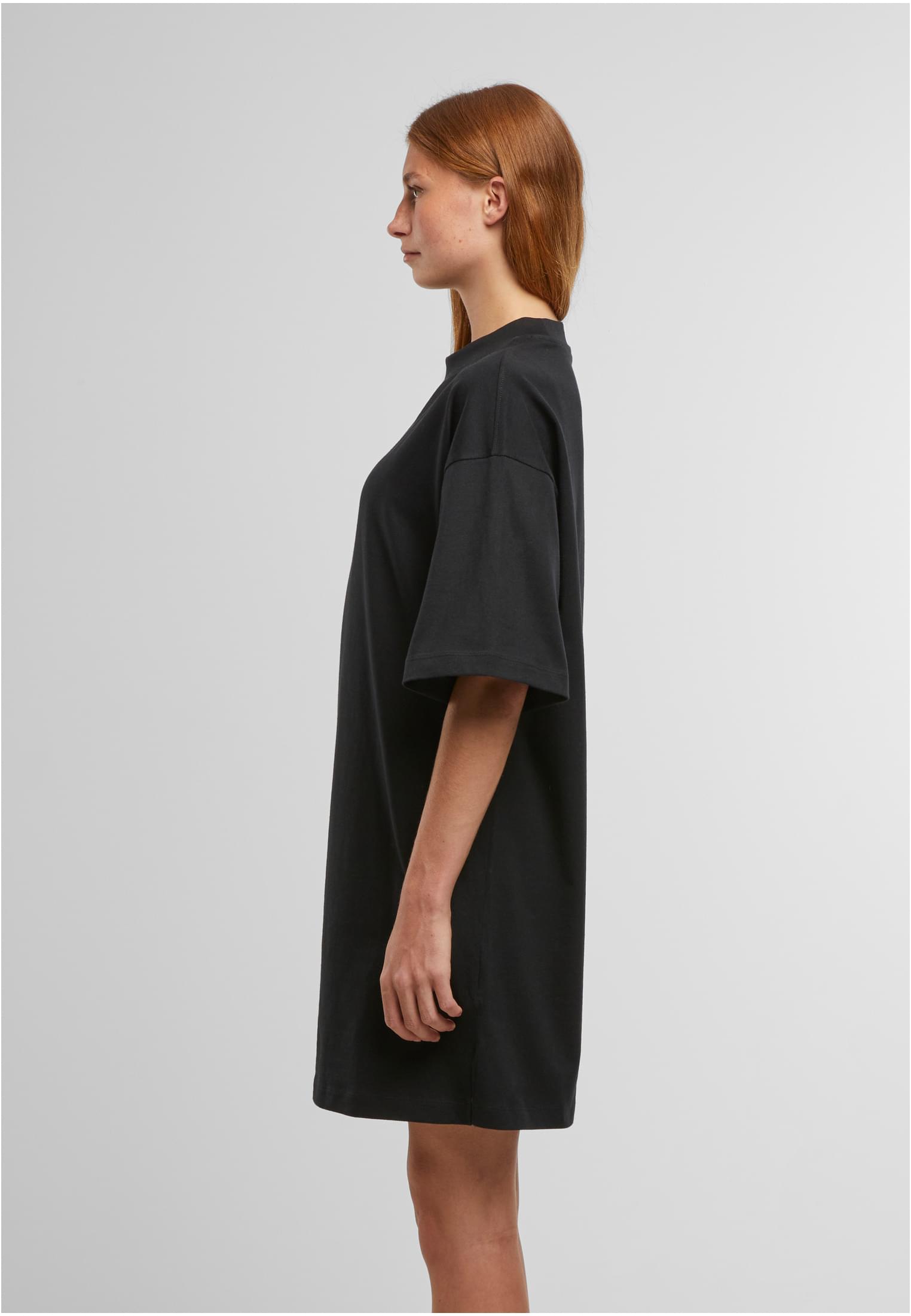 Ladies Heavy Oversized Tee Dress black | black