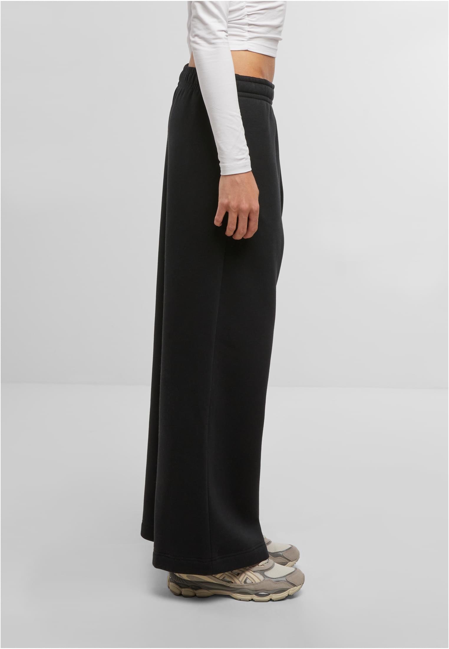 Ladies Wideleg Sweatpants black | black