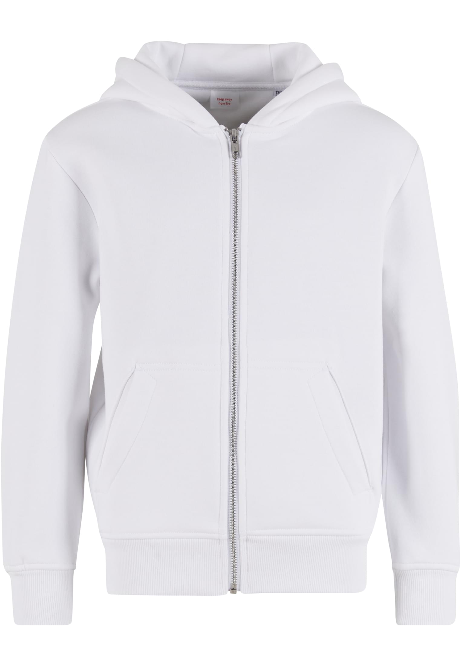 Kids Oversized Zip Hoody white | white