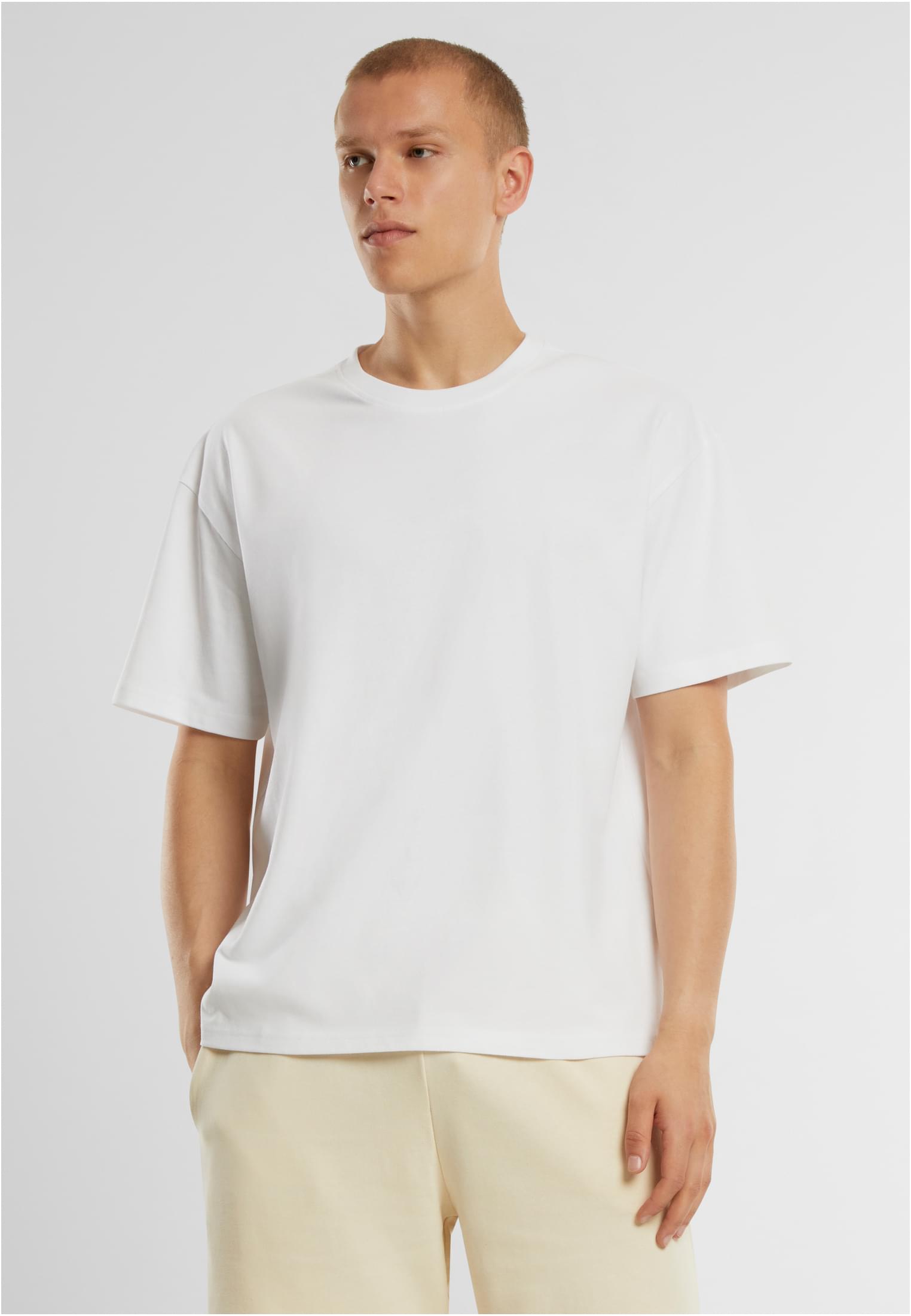 Oversized Jersey Tee white | white