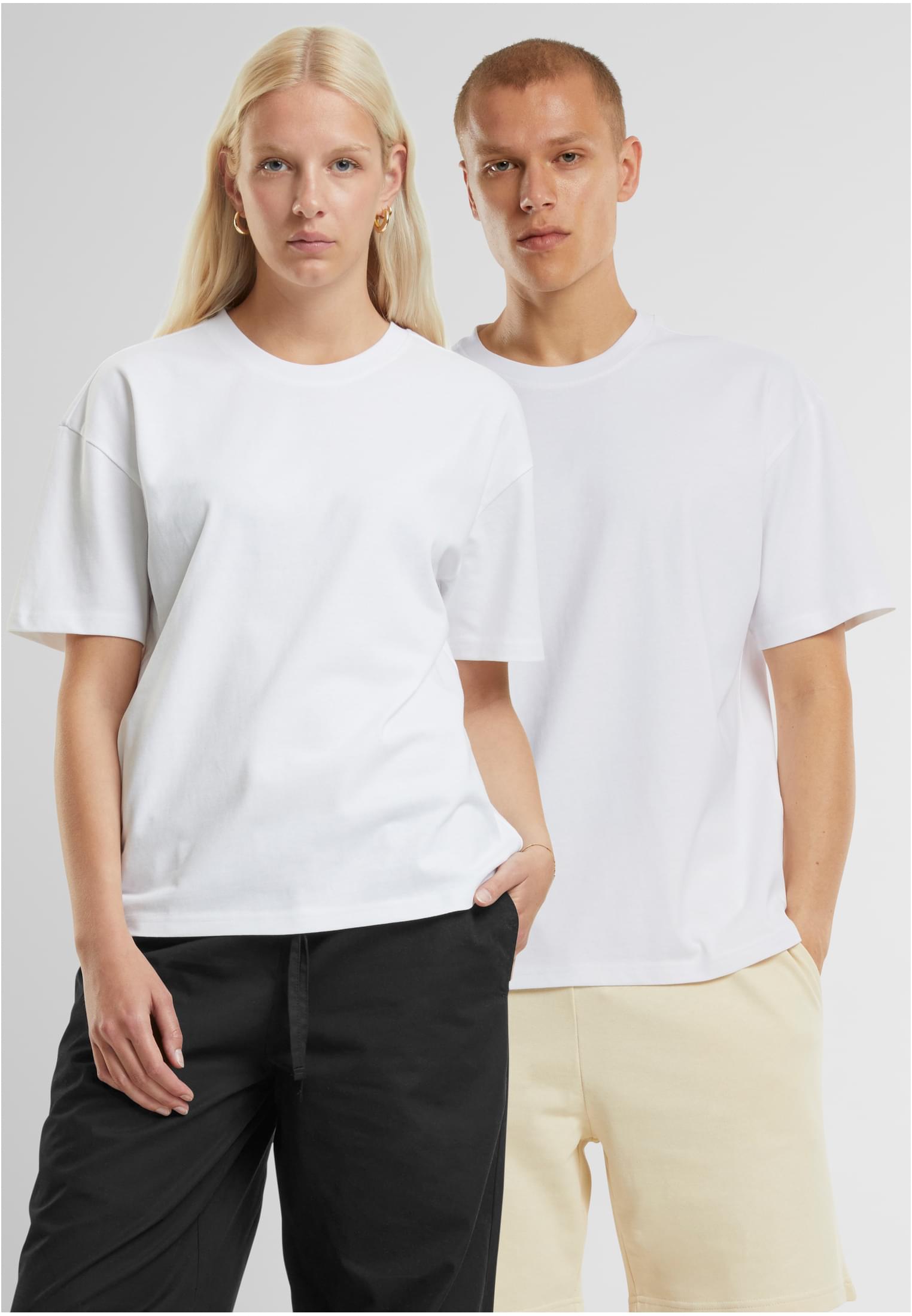 Oversized Jersey Tee white | white