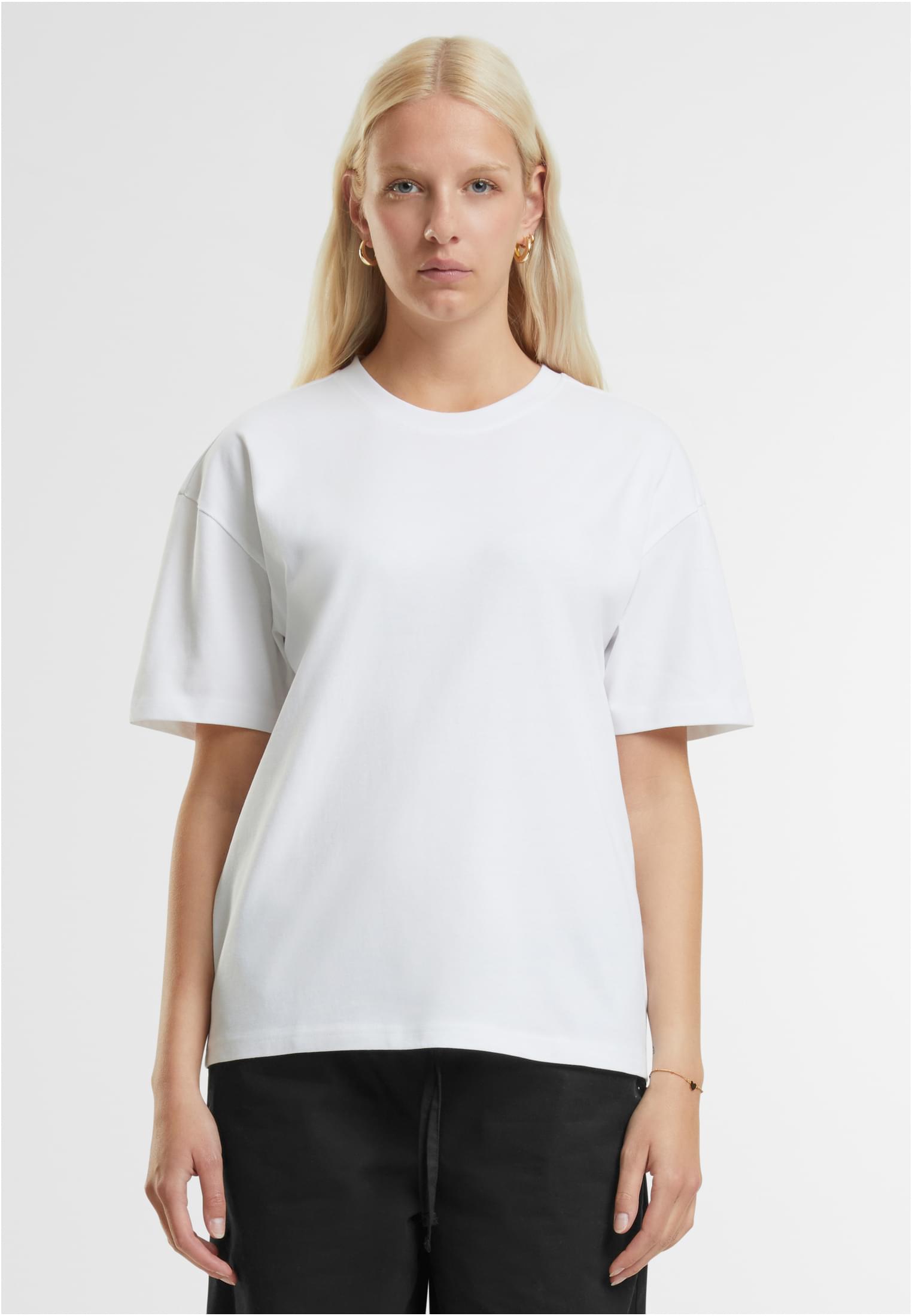 Oversized Jersey Tee white | white