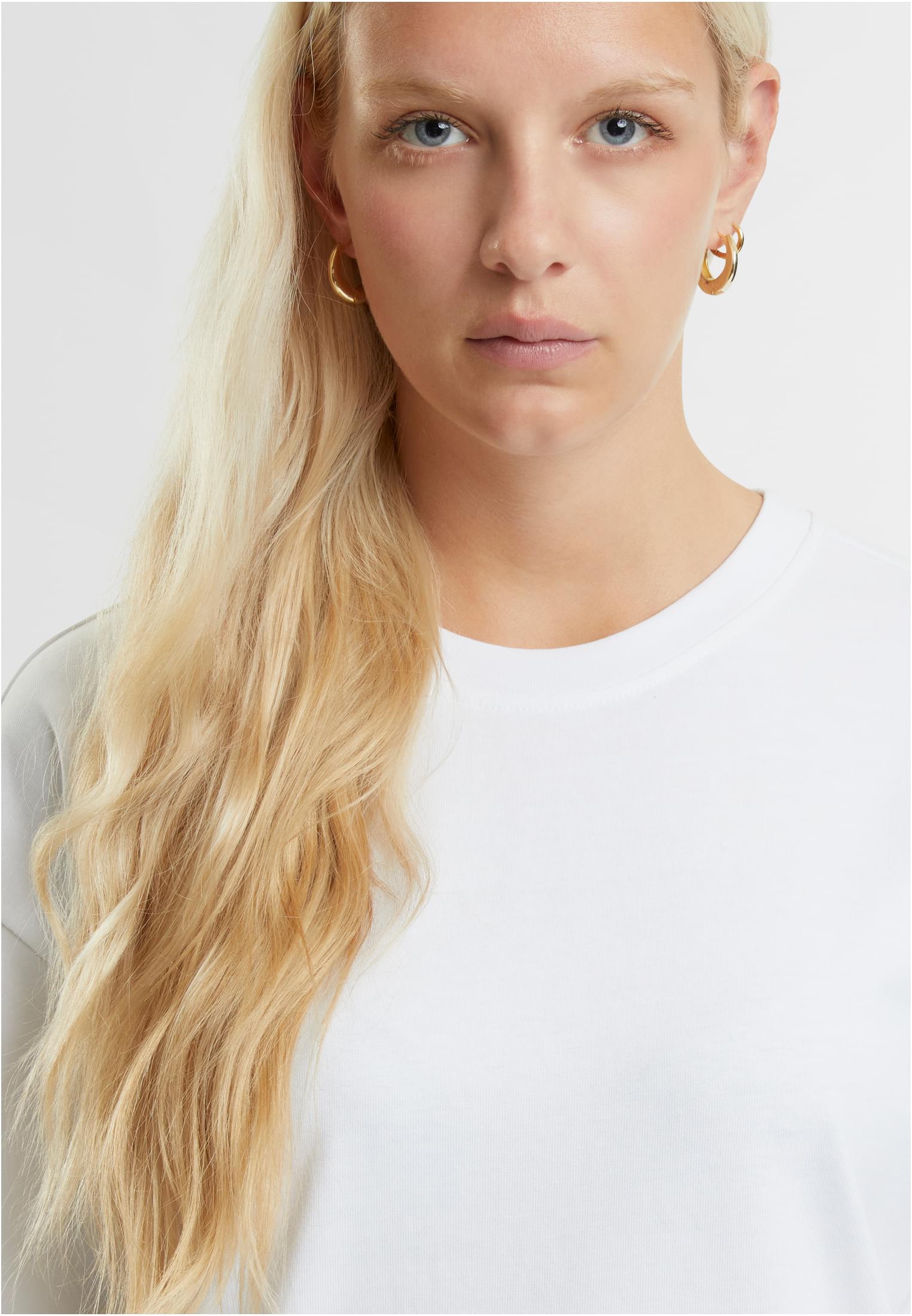 Oversized Jersey Tee white | white