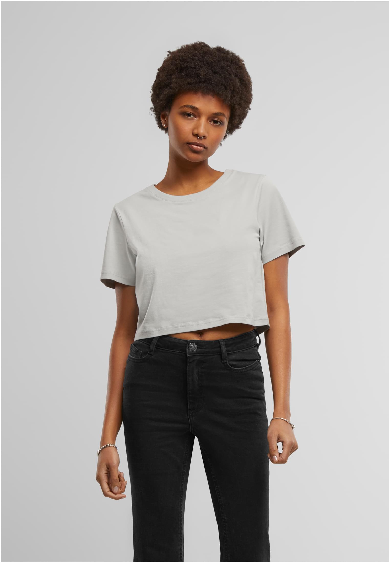 Ladies Cropped Tee lightasphalt | lightasphalt