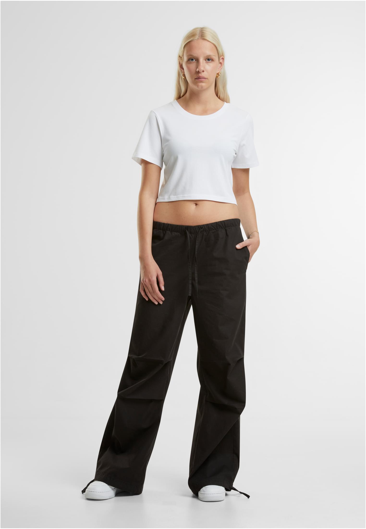 Ladies Cropped Tee white | white